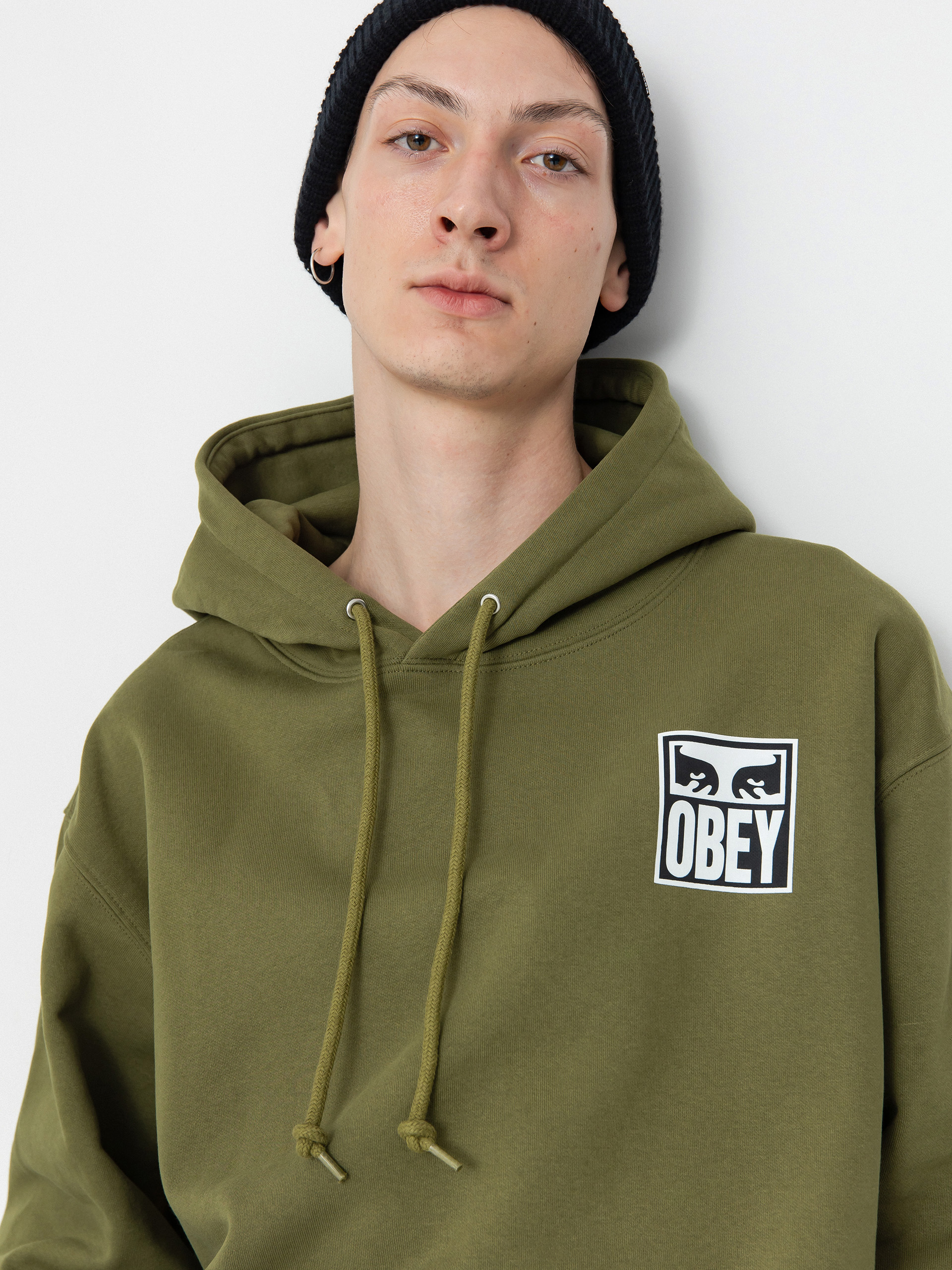 Bluza z kapturem OBEY Eyes Icon HD (moss green)