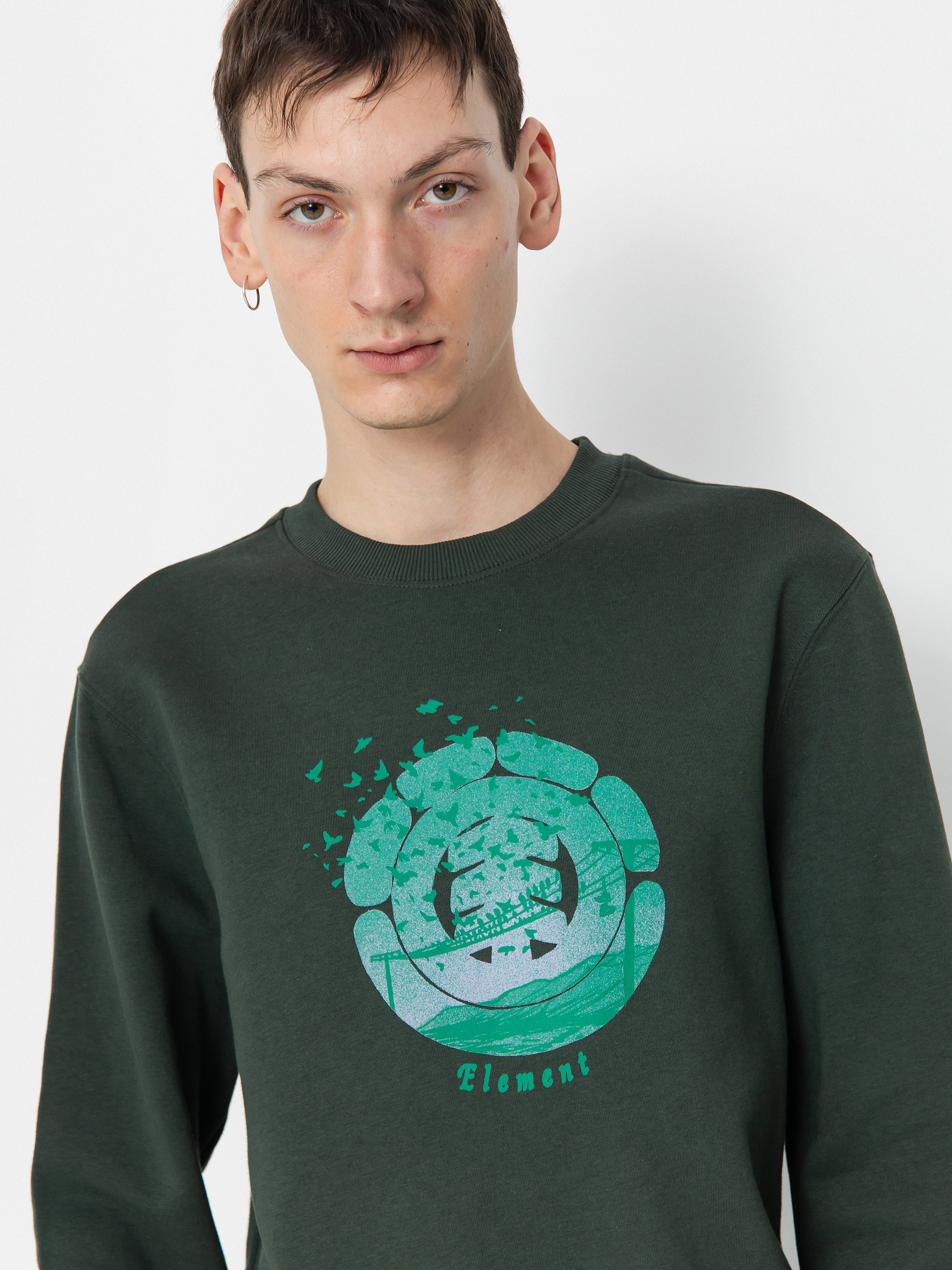 Bluza Element Flock Crew (deep forest)