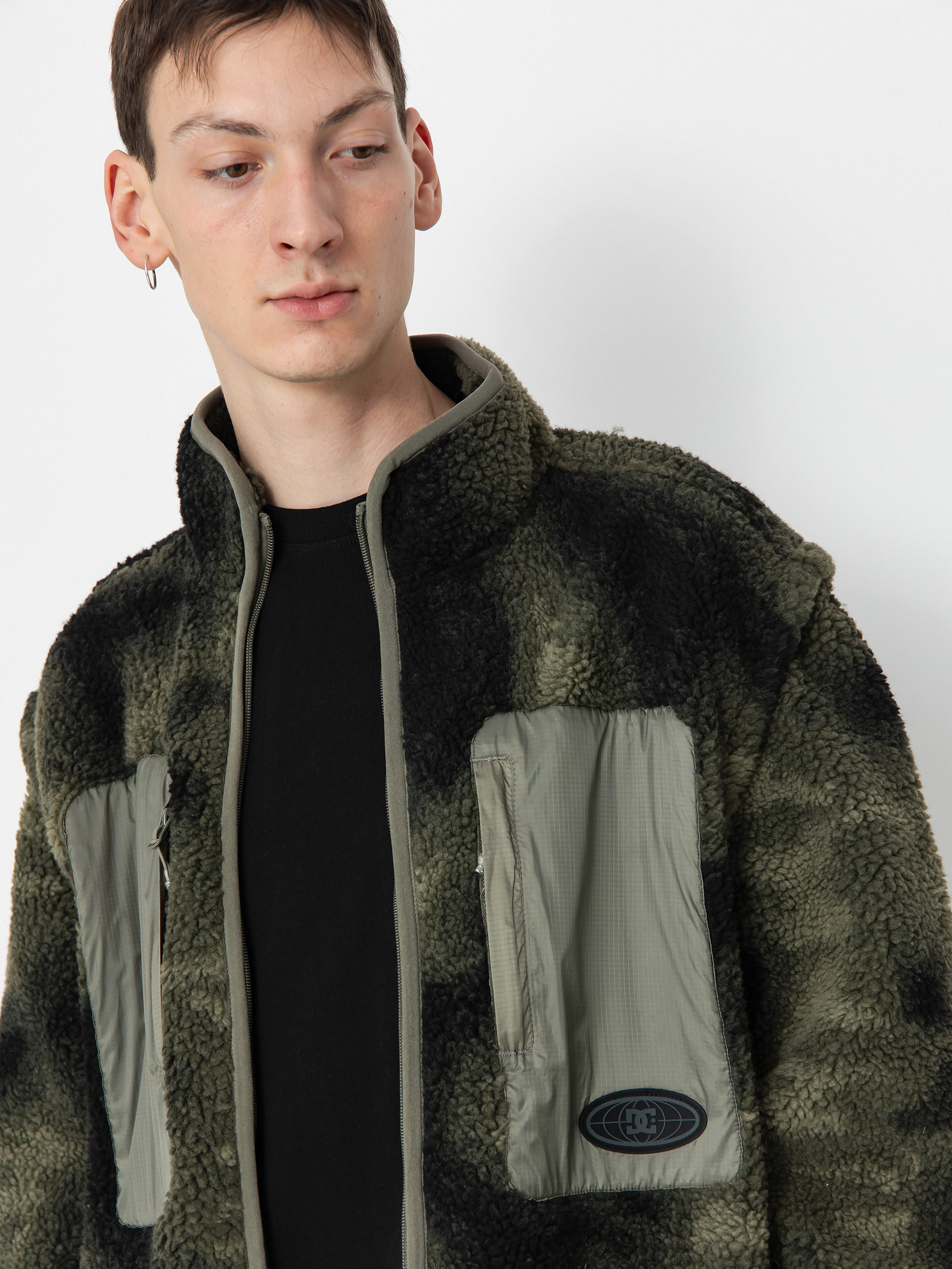 Męski Polar DC Traverse (olive overspray prnt)