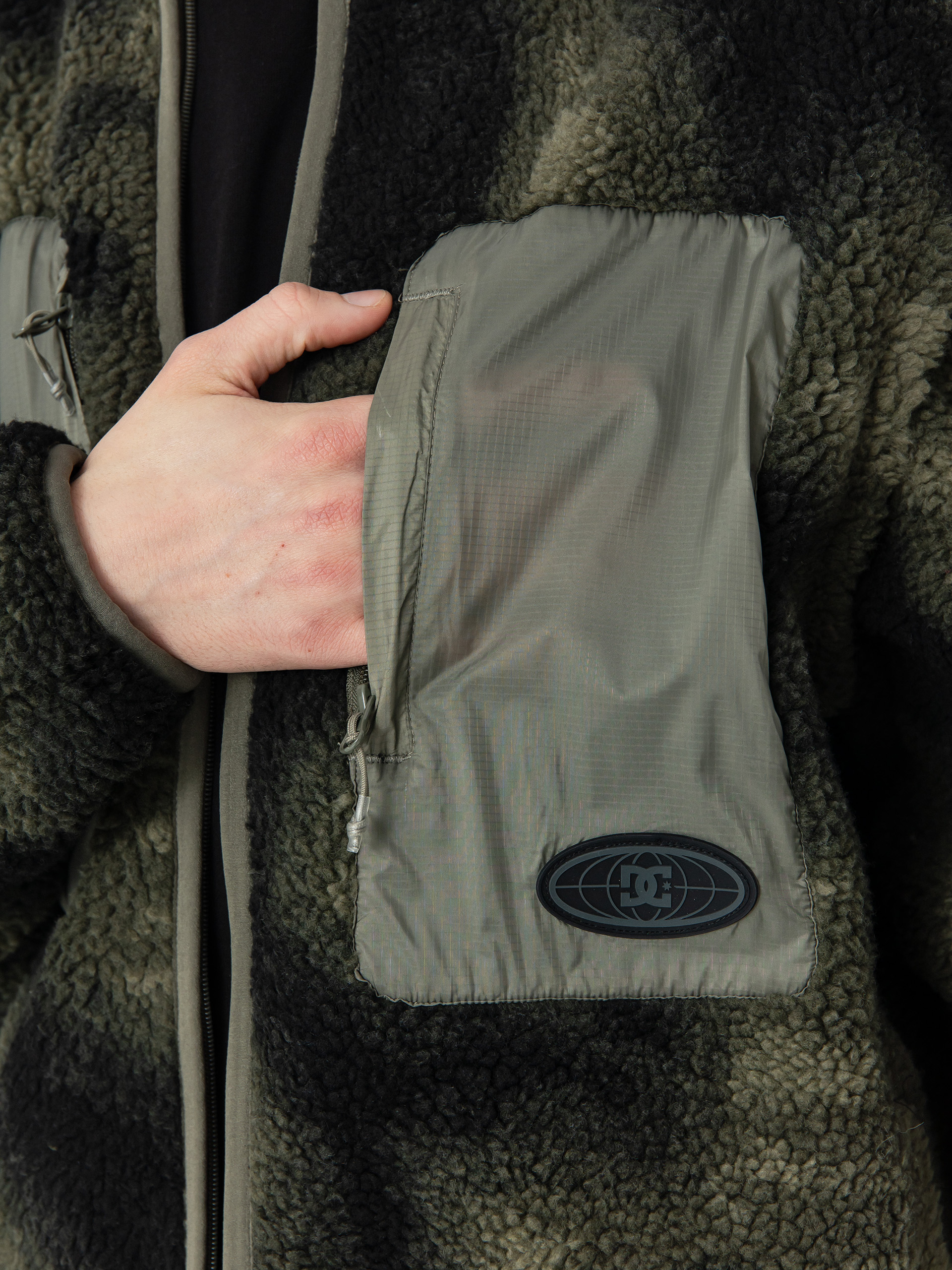 Męski Polar DC Traverse (olive overspray prnt)