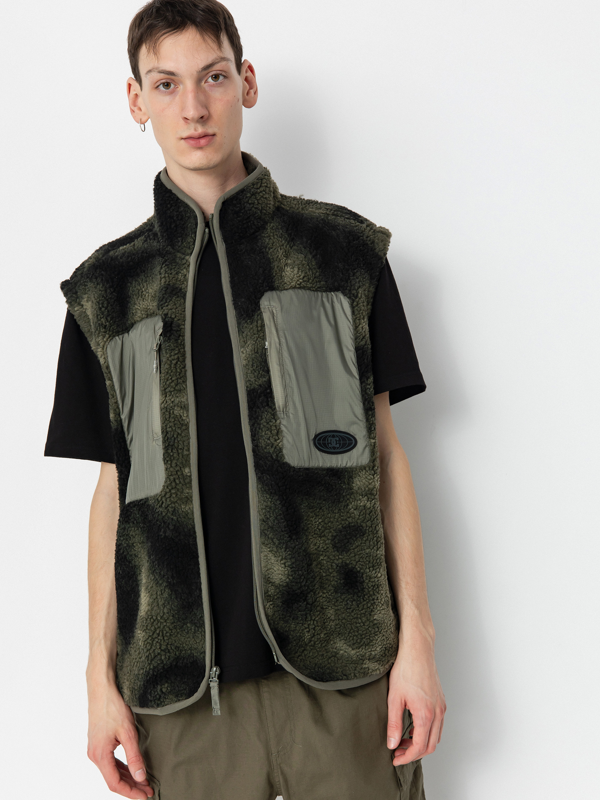 Męski Polar DC Traverse (olive overspray prnt)