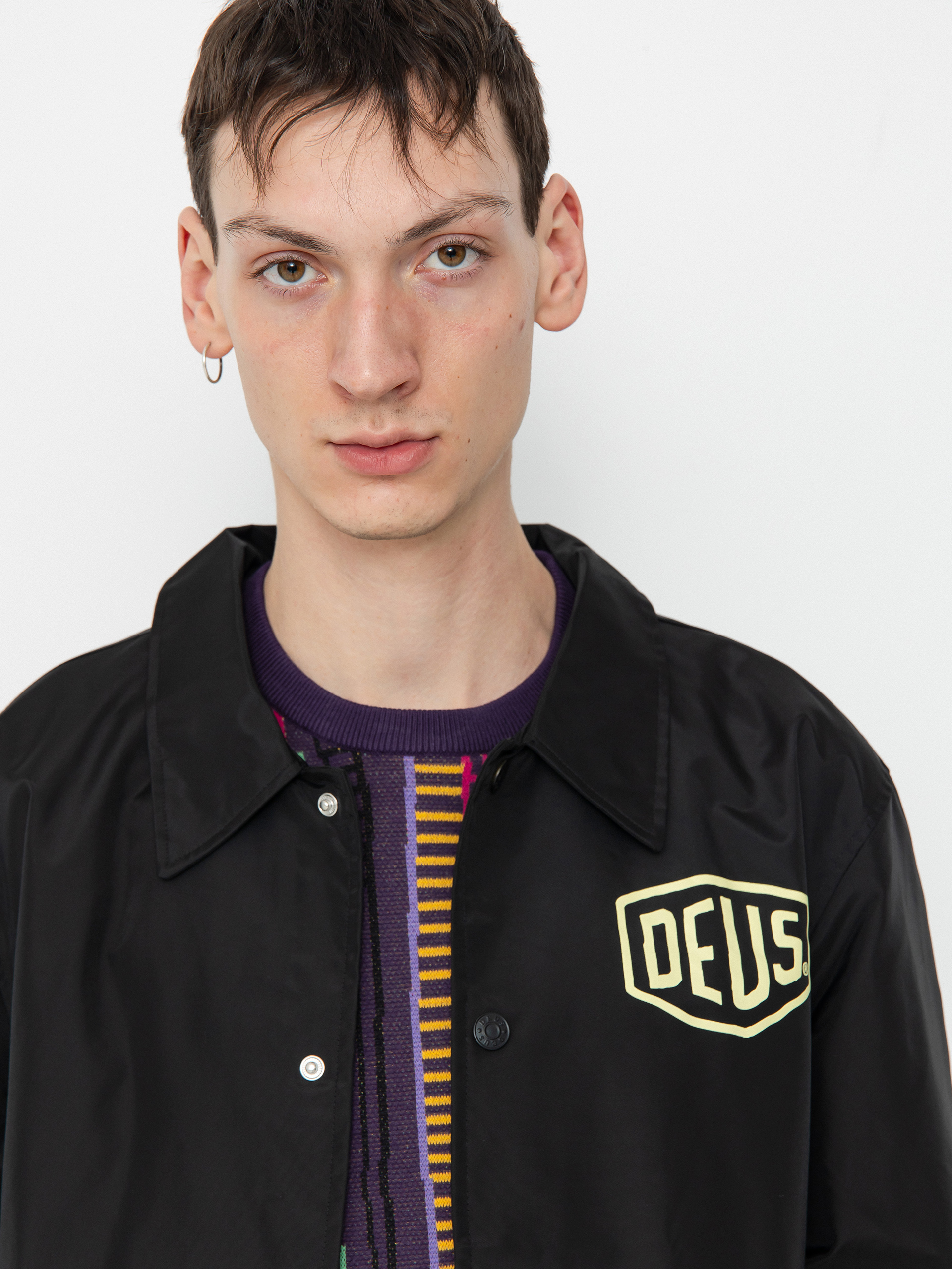 Kurtka Deus Ex Machina Venice Coach - czarny (black)