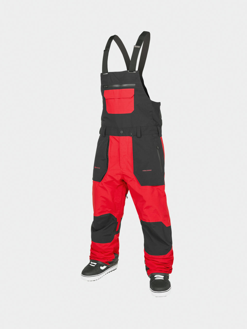 Spodnie snowboardowe Volcom Rain Gore Tex Bib Overall (crimson)