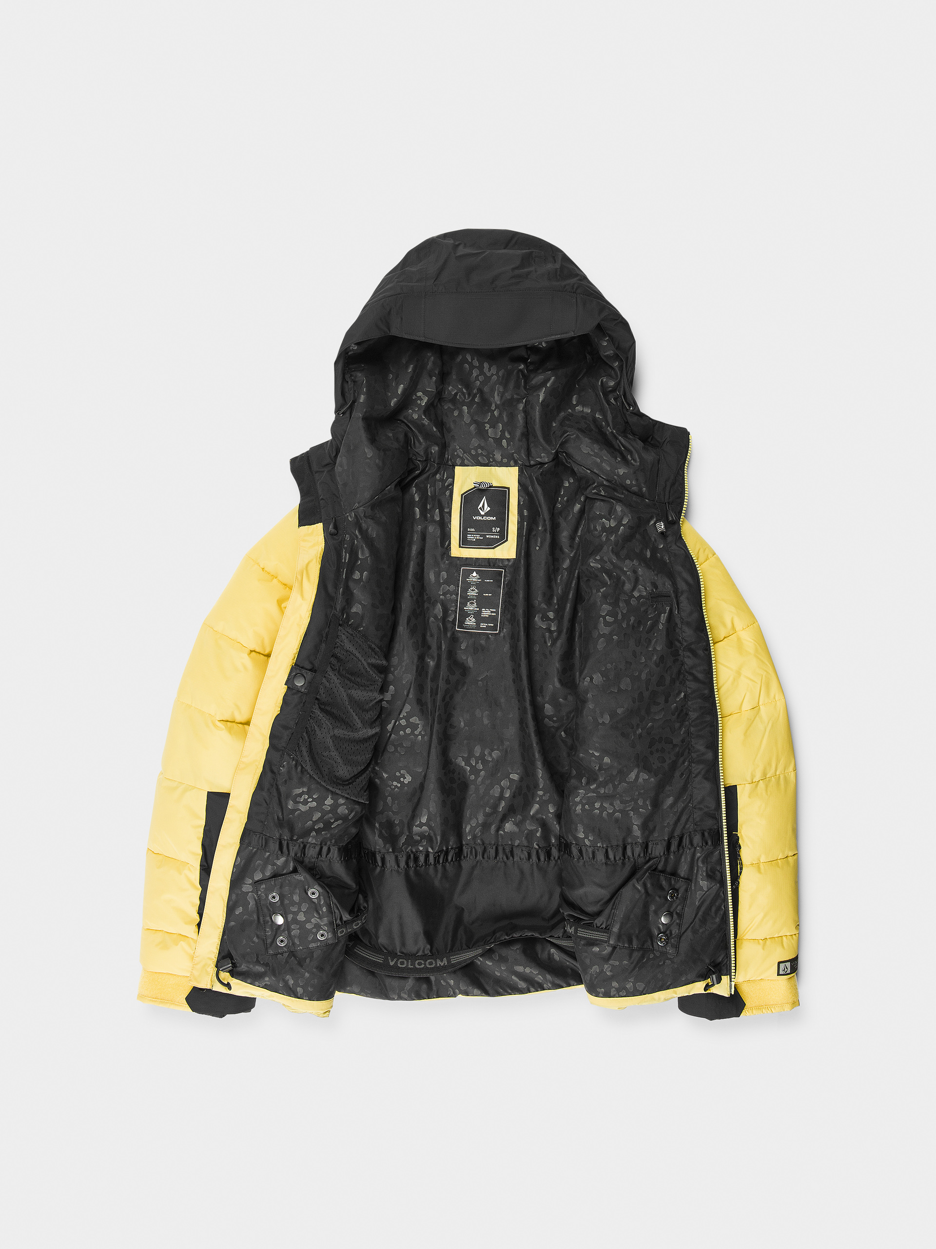Damska Kurtka snowboardowa Volcom Puffleup (dark yellow)