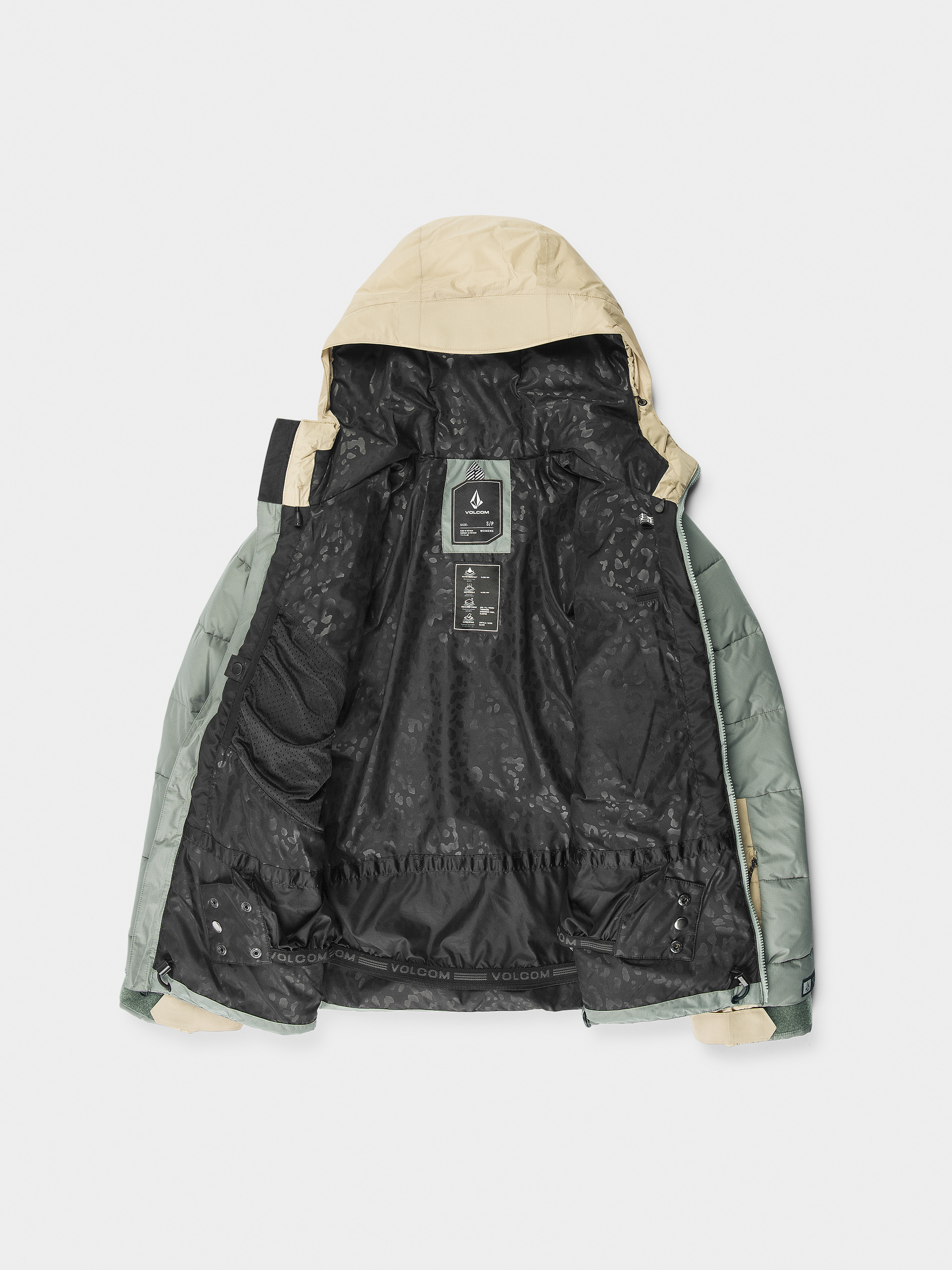 Damska Kurtka snowboardowa Volcom Puffleup (lichen green)