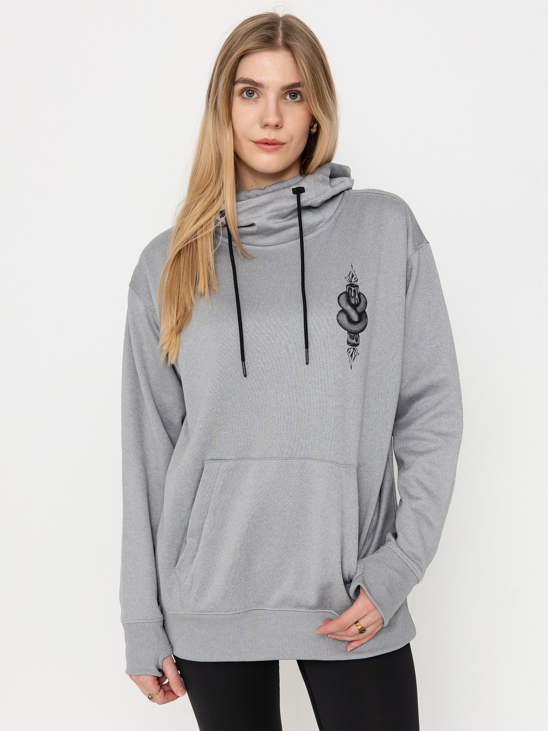 Bluza aktywna Volcom Riding Hydro HD Wmn (heather grey)