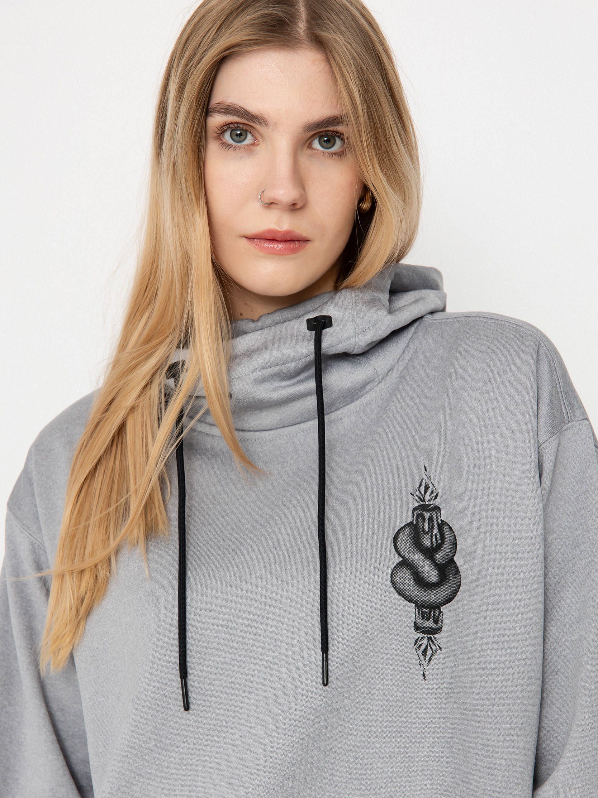 Damska Bluza aktywna Volcom Riding Hydro HD (heather grey)