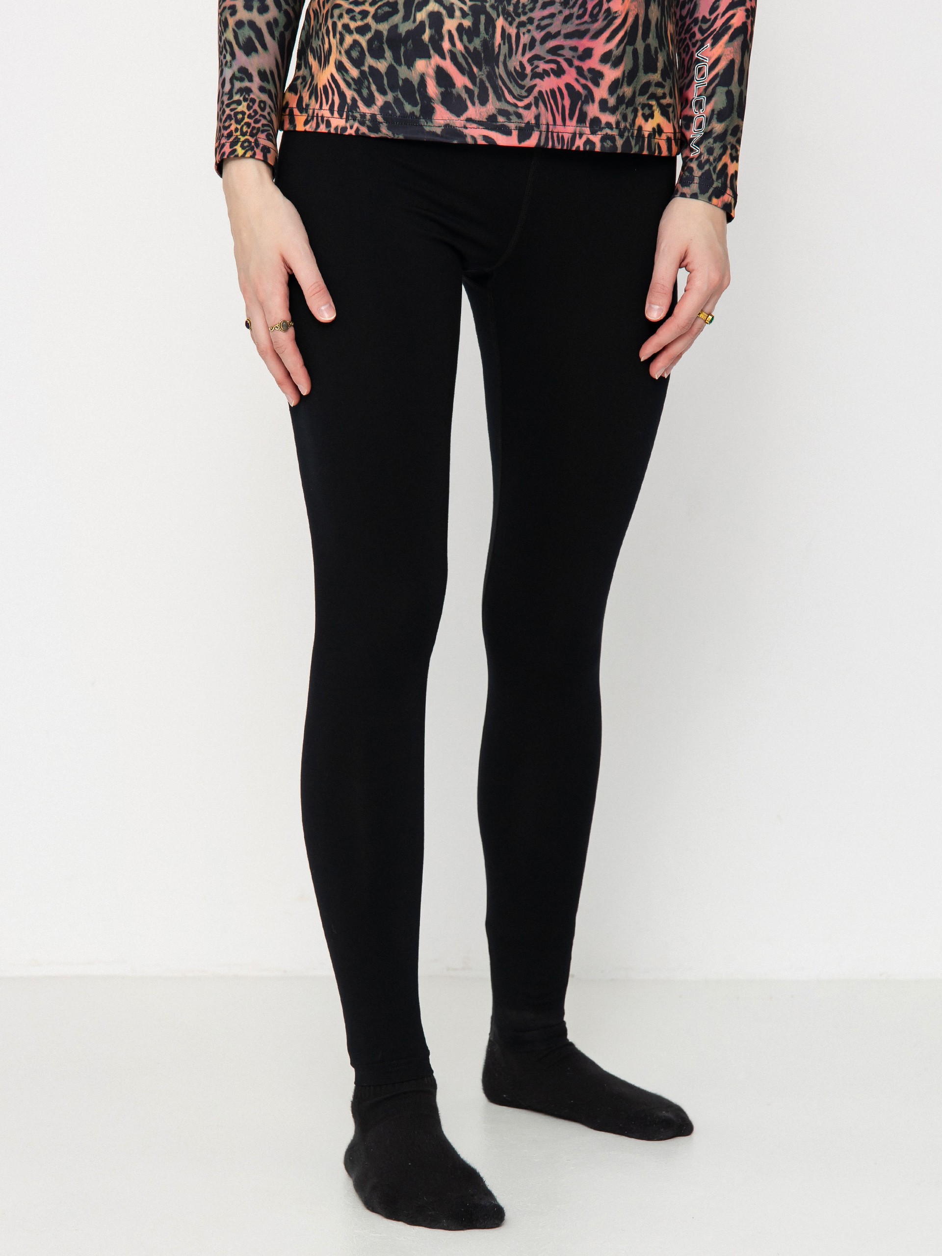 Damskie Legginsy aktywne Volcom Merino Blend (black)