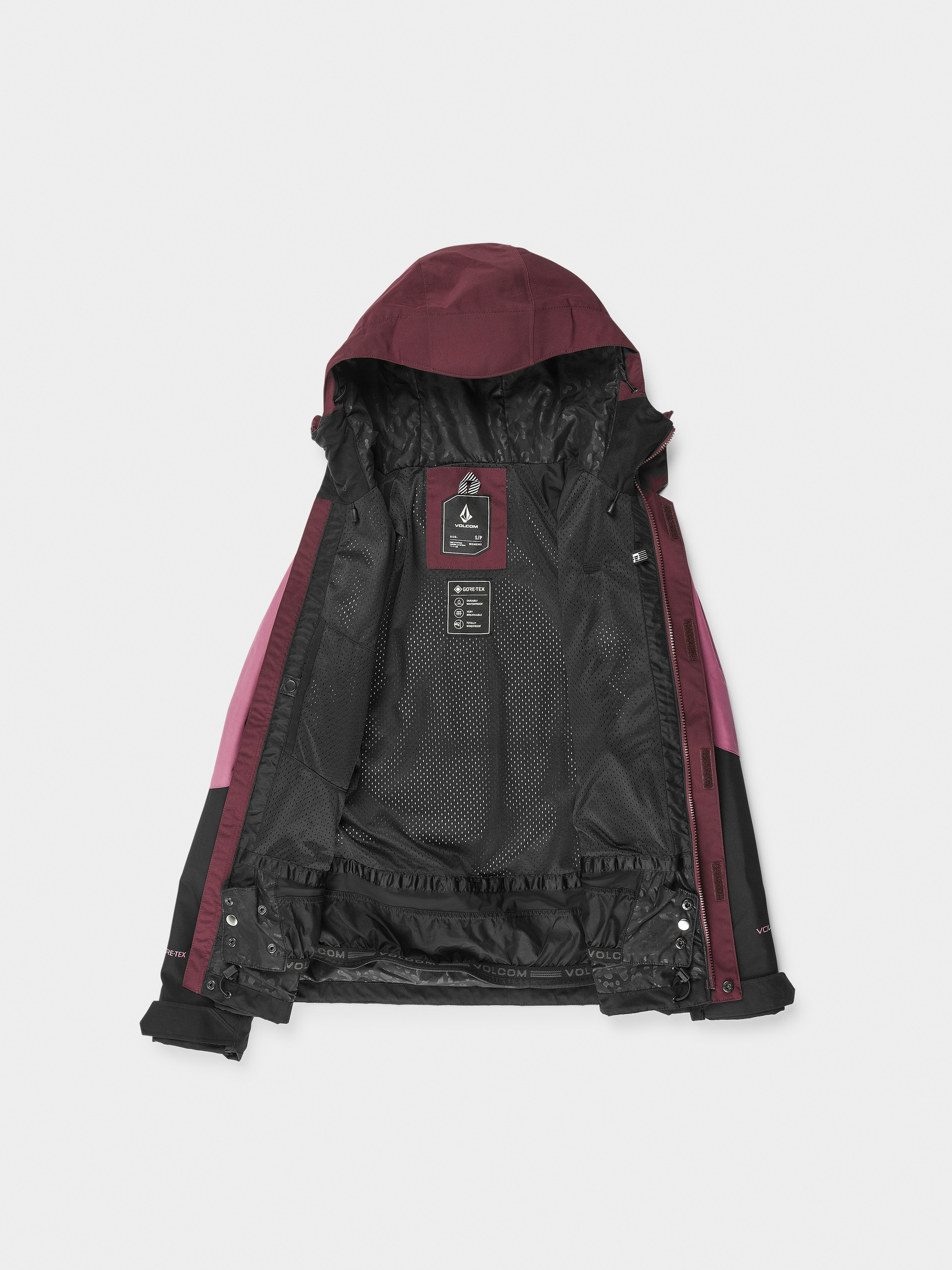 Damska Kurtka snowboardowa Volcom V.Co Aris Gore Tex (burgundy)