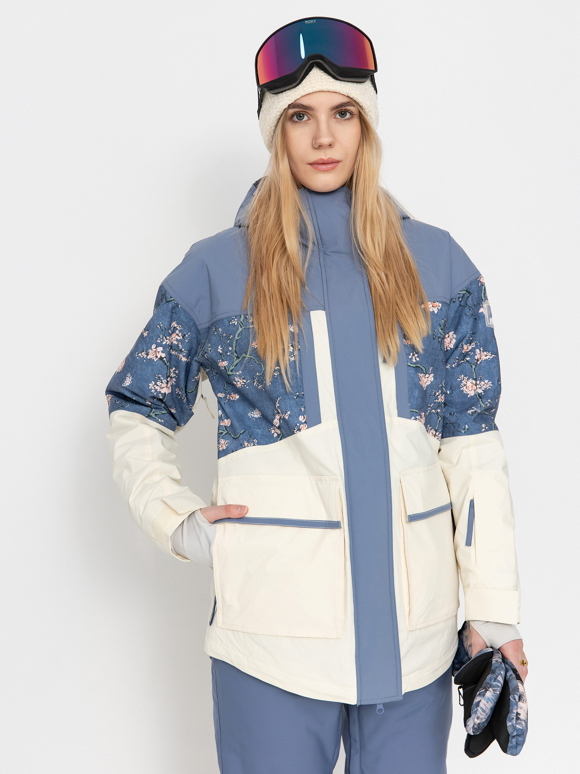 Damska Kurtka snowboardowa Roxy Chloe Kim Parka (chloe blossom)