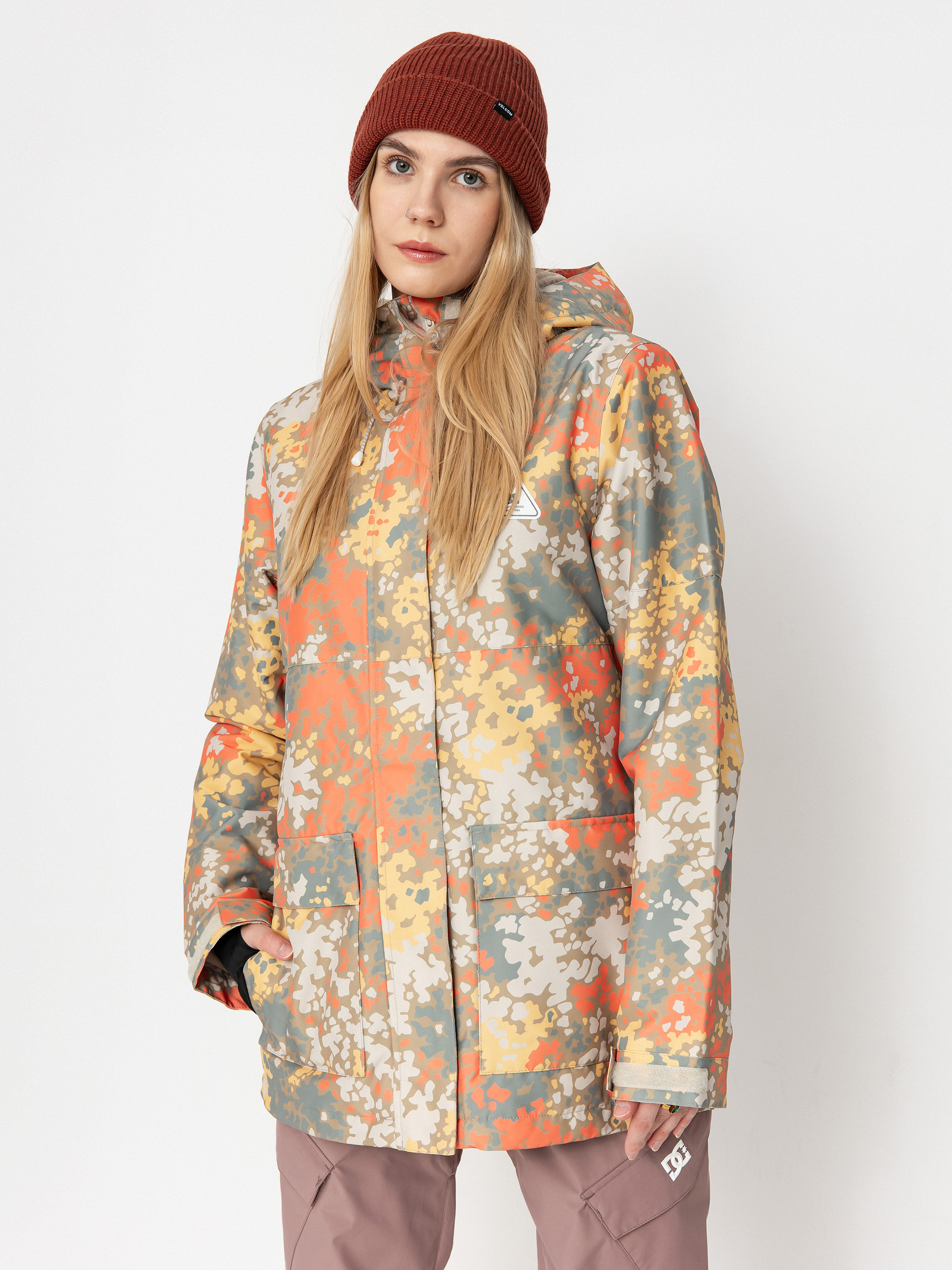 Kurtka snowboardowa DC Cruiser Wmn - wielobarwny (fractal coral)