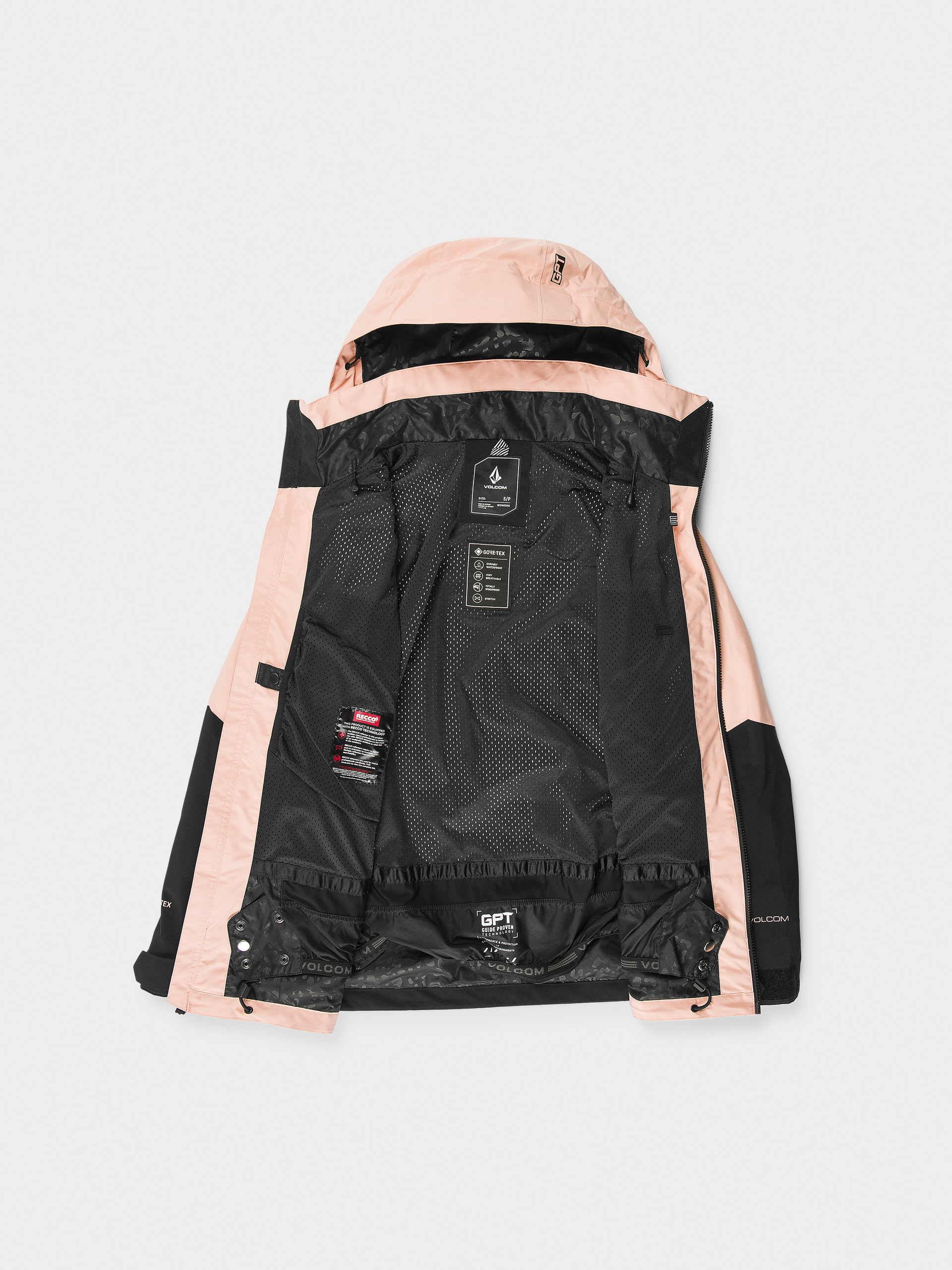 Damska Kurtka snowboardowa Volcom At Stretch Gore Tex (coral haze)