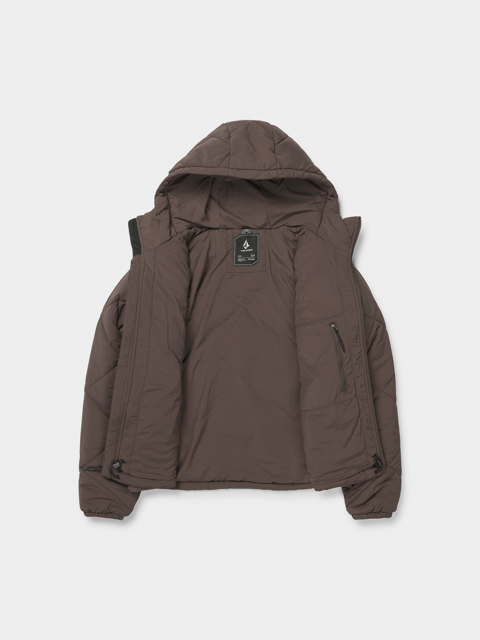 Damska Kurtka snowboardowa Volcom Quinn Puff (mahogany)