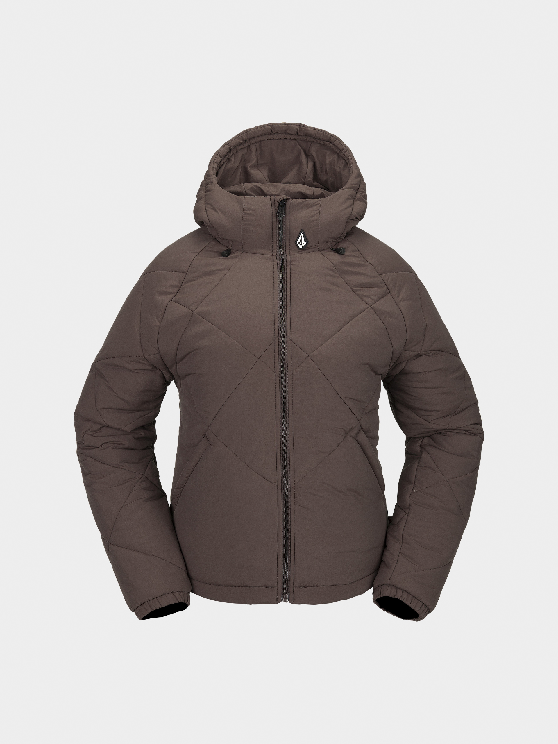 Kurtka snowboardowa Volcom Quinn Puff Wmn (mahogany)