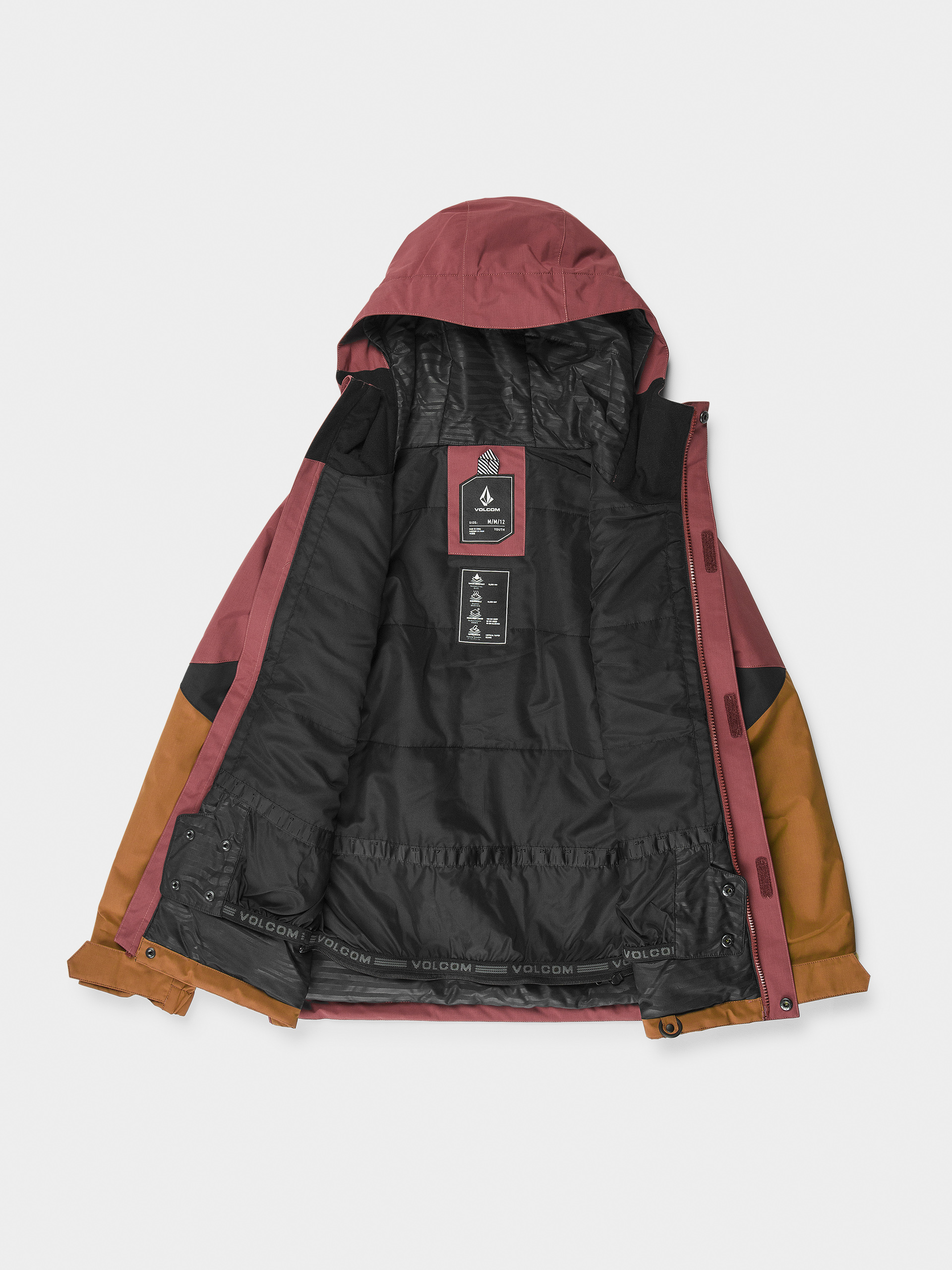Kurtka snowboardowa Volcom Vernon Ins JR (redwood)