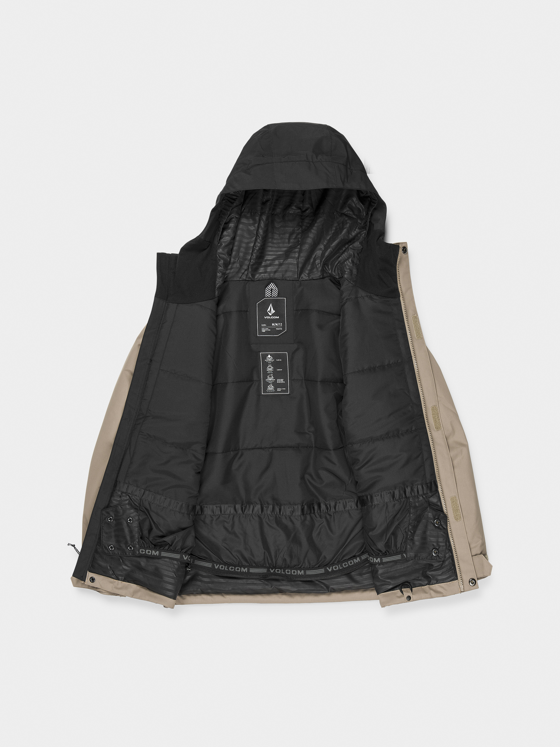 Kurtka snowboardowa Volcom Stone.91 Ins JR (chestnut brown)