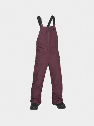 Spodnie snowboardowe Volcom Barkley Ins Bib Overall JR (burgundy)