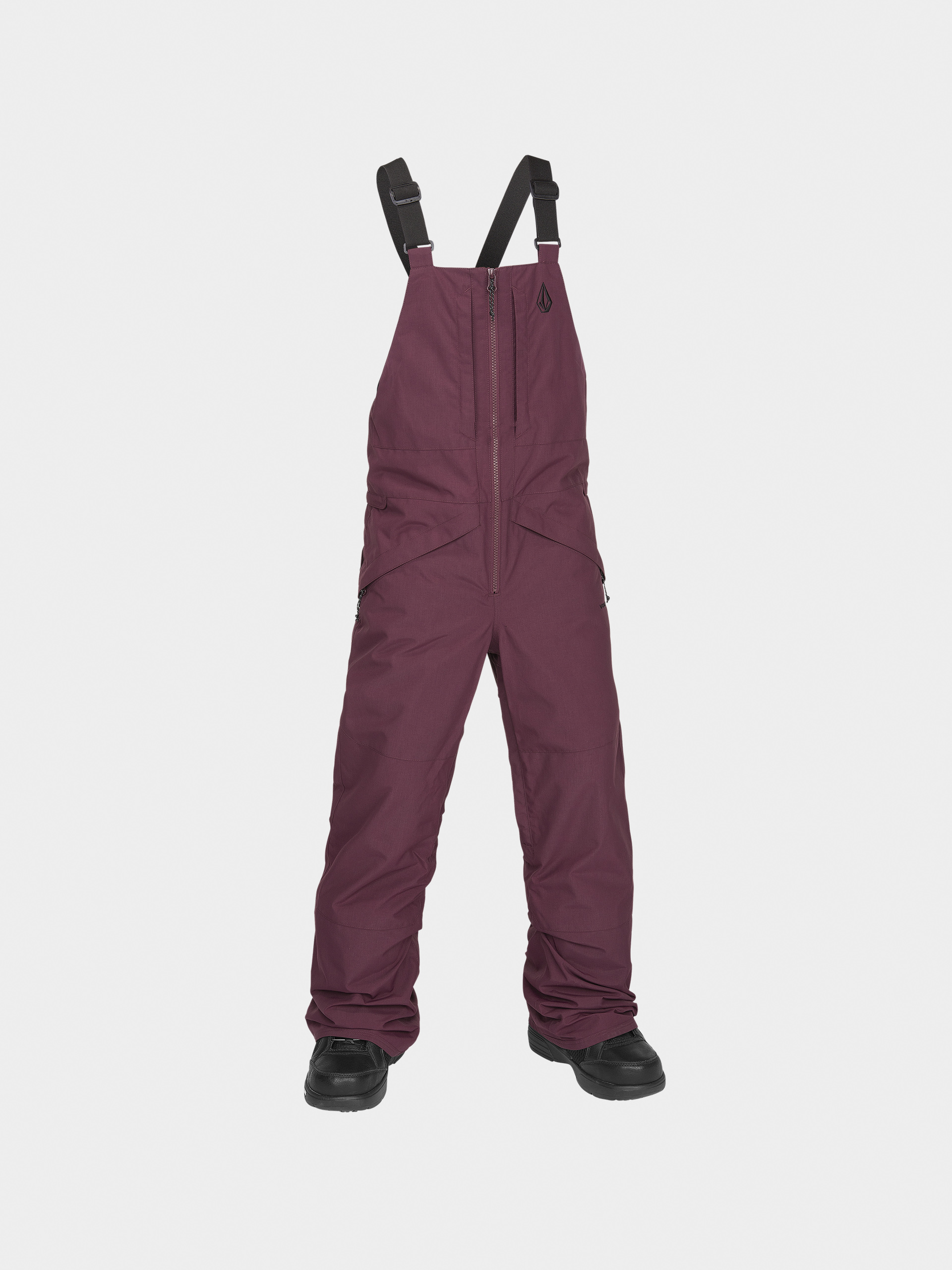 Spodnie snowboardowe Volcom Barkley Ins Bib Overall JR (burgundy)