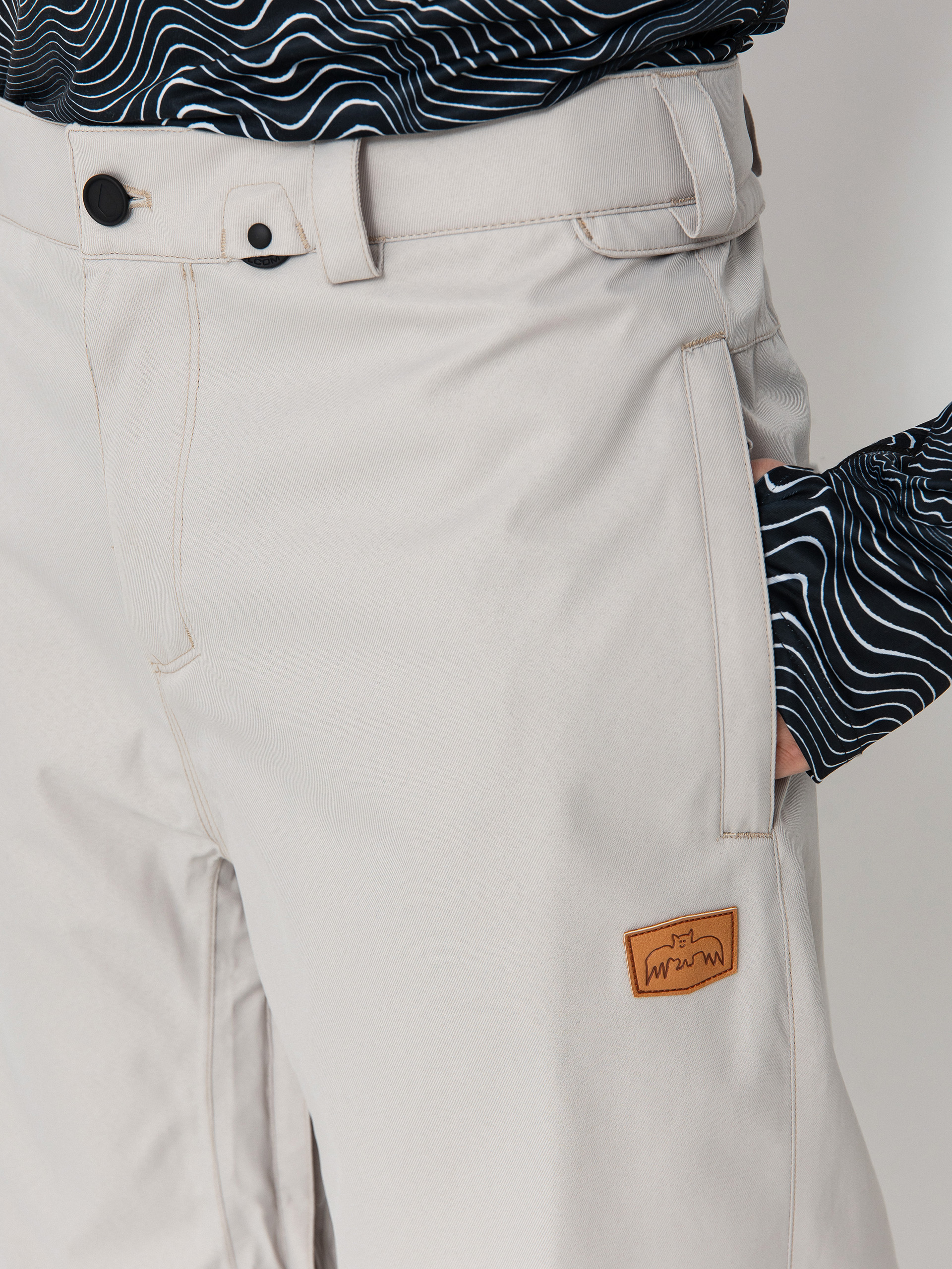 Męskie Spodnie snowboardowe Volcom Arthur 20K (stone)