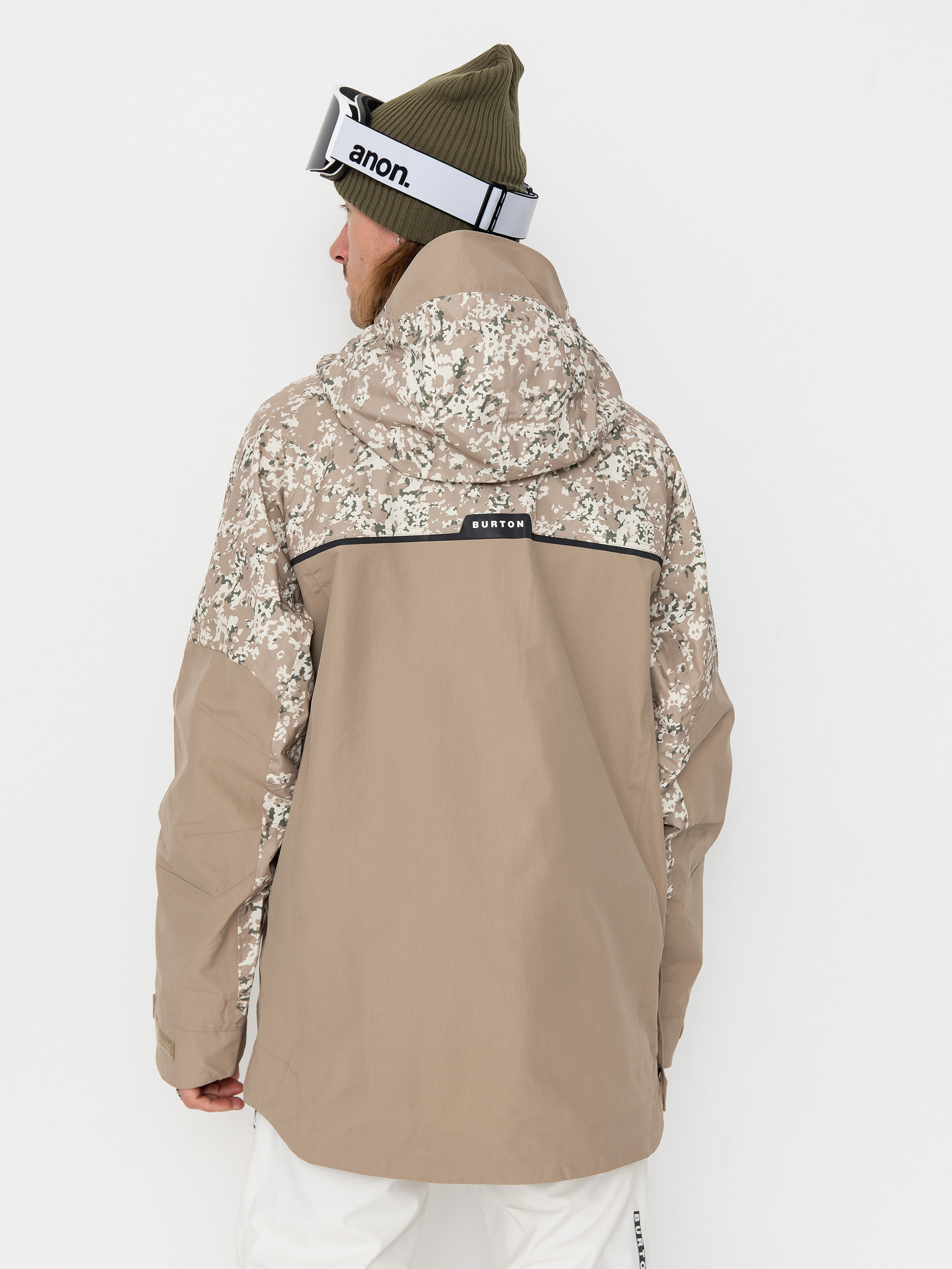 Męska Kurtka snowboardowa Burton Frostner Anorak (snowfall camo/summit taupe)