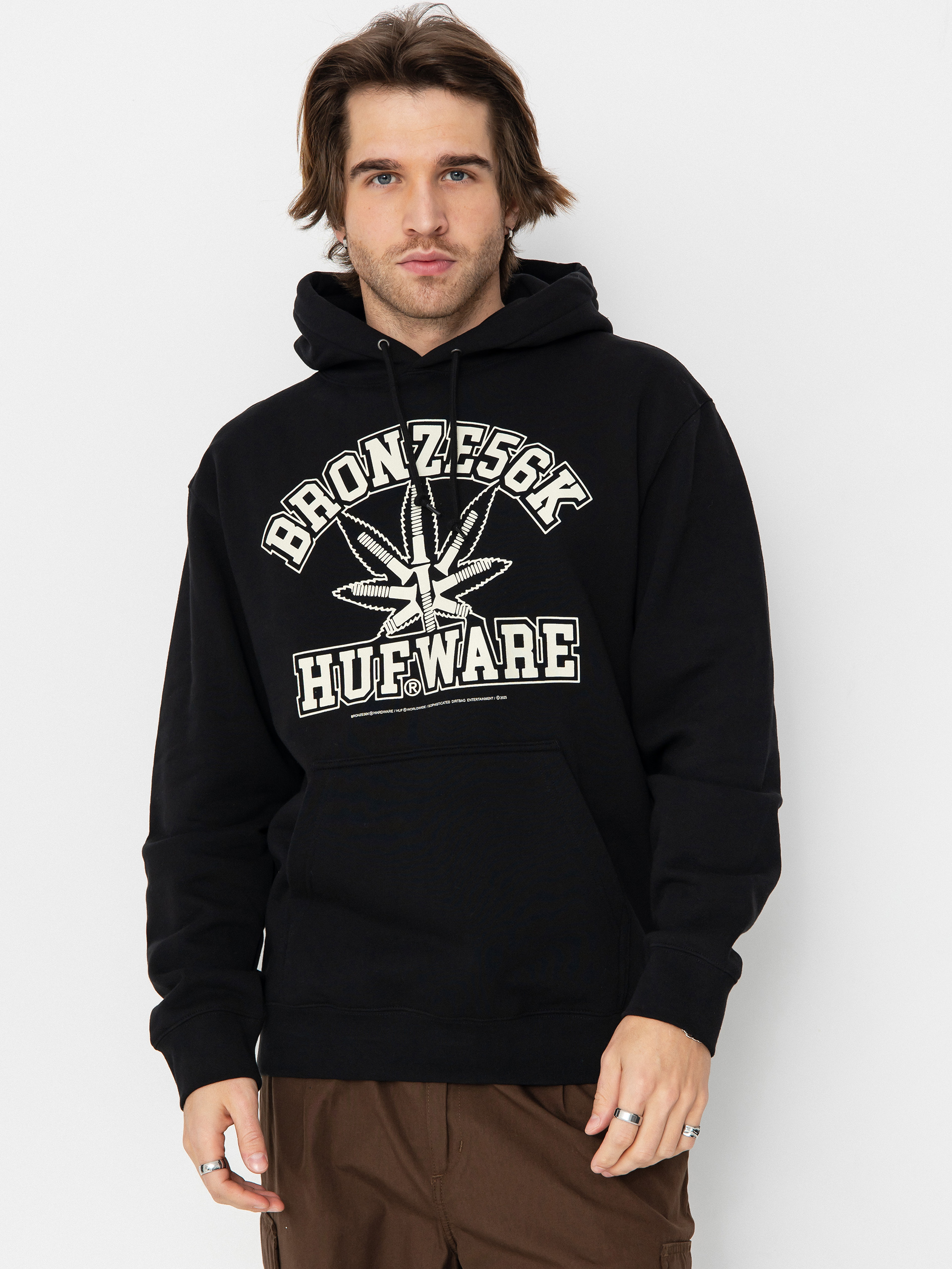 Bluza z kapturem HUF X Bronze Plantware HD (black)