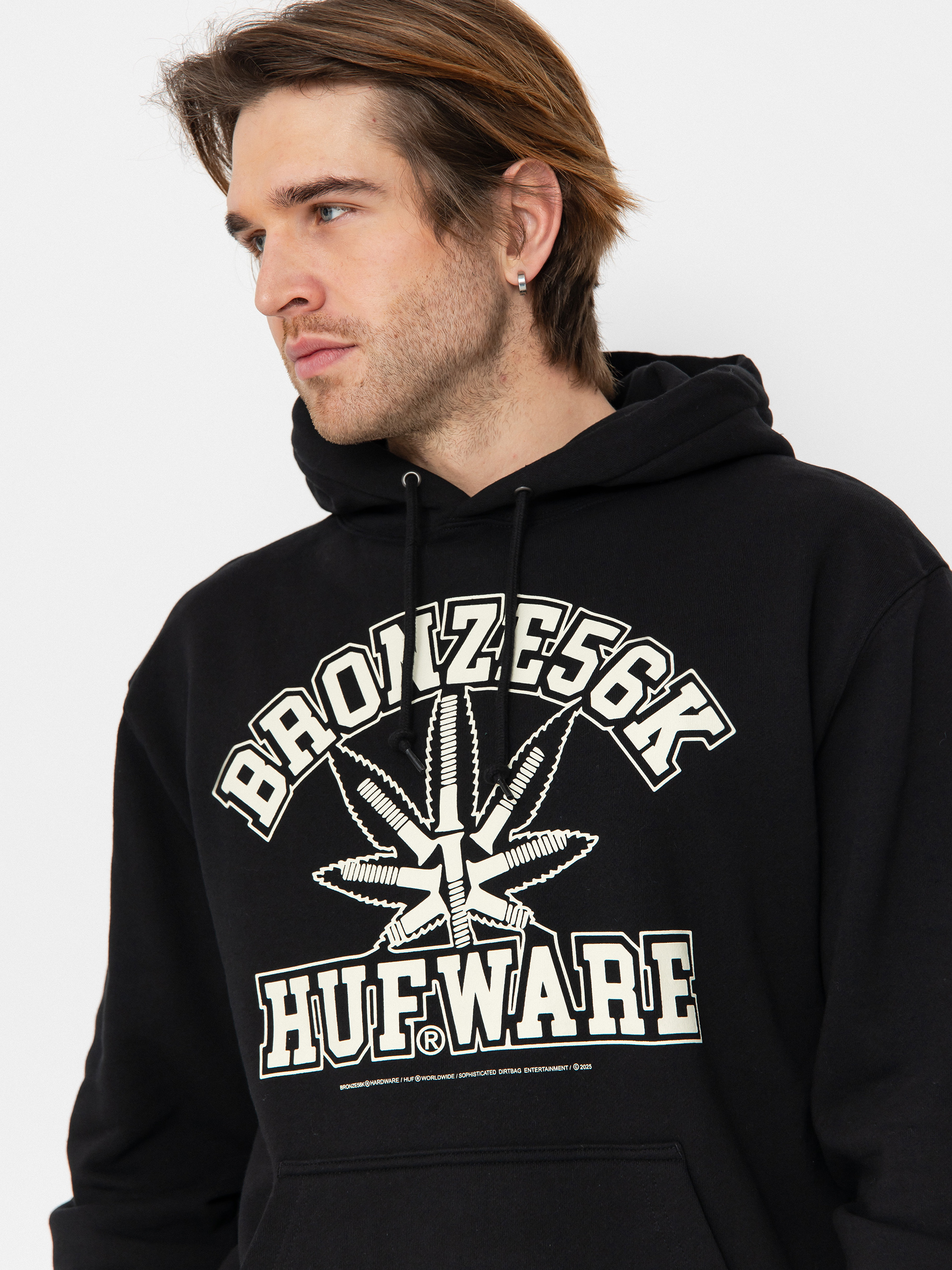 Bluza z kapturem HUF X Bronze Plantware HD (black)