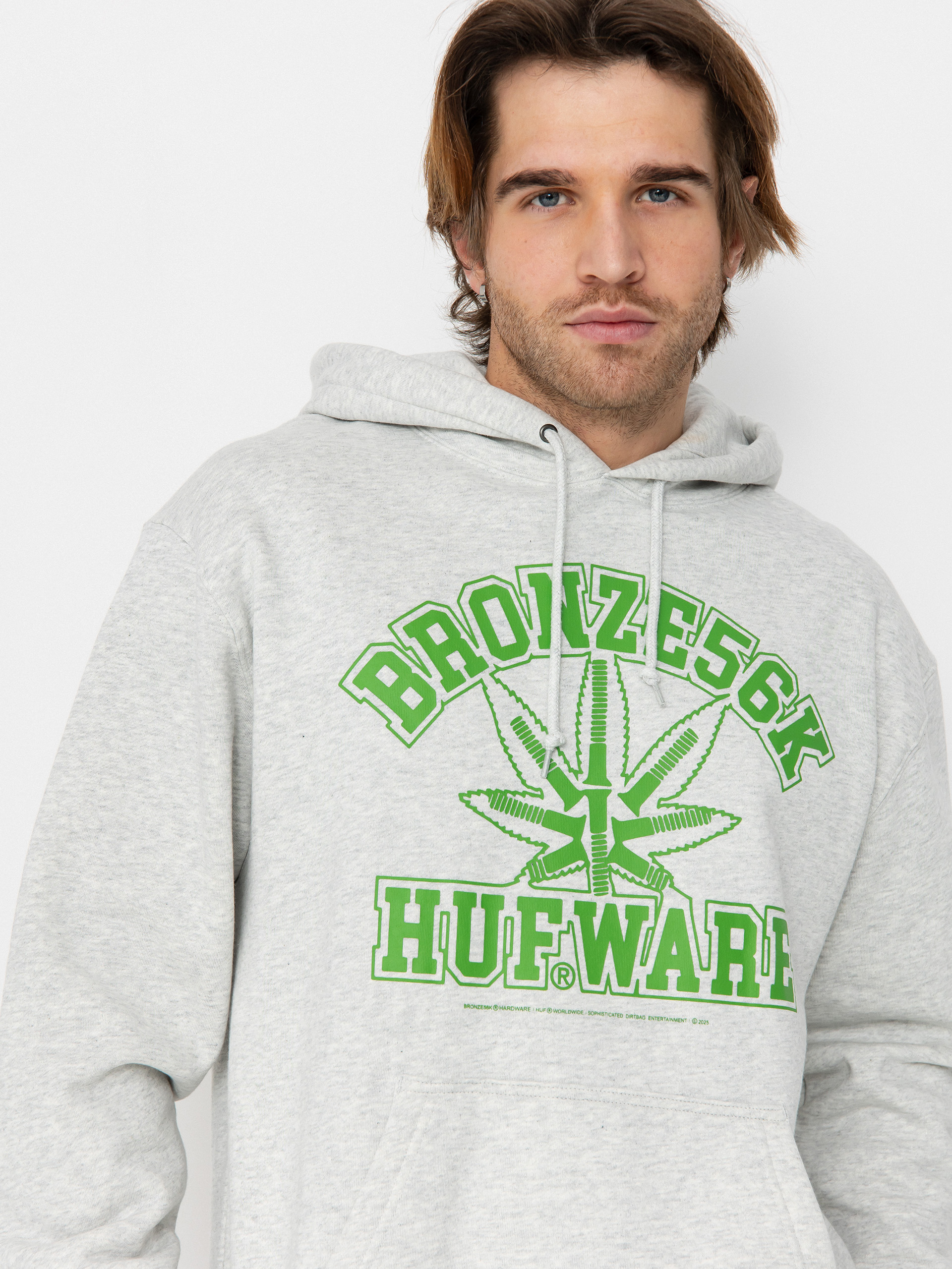 Bluza z kapturem HUF X Bronze Plantware HD (ash)
