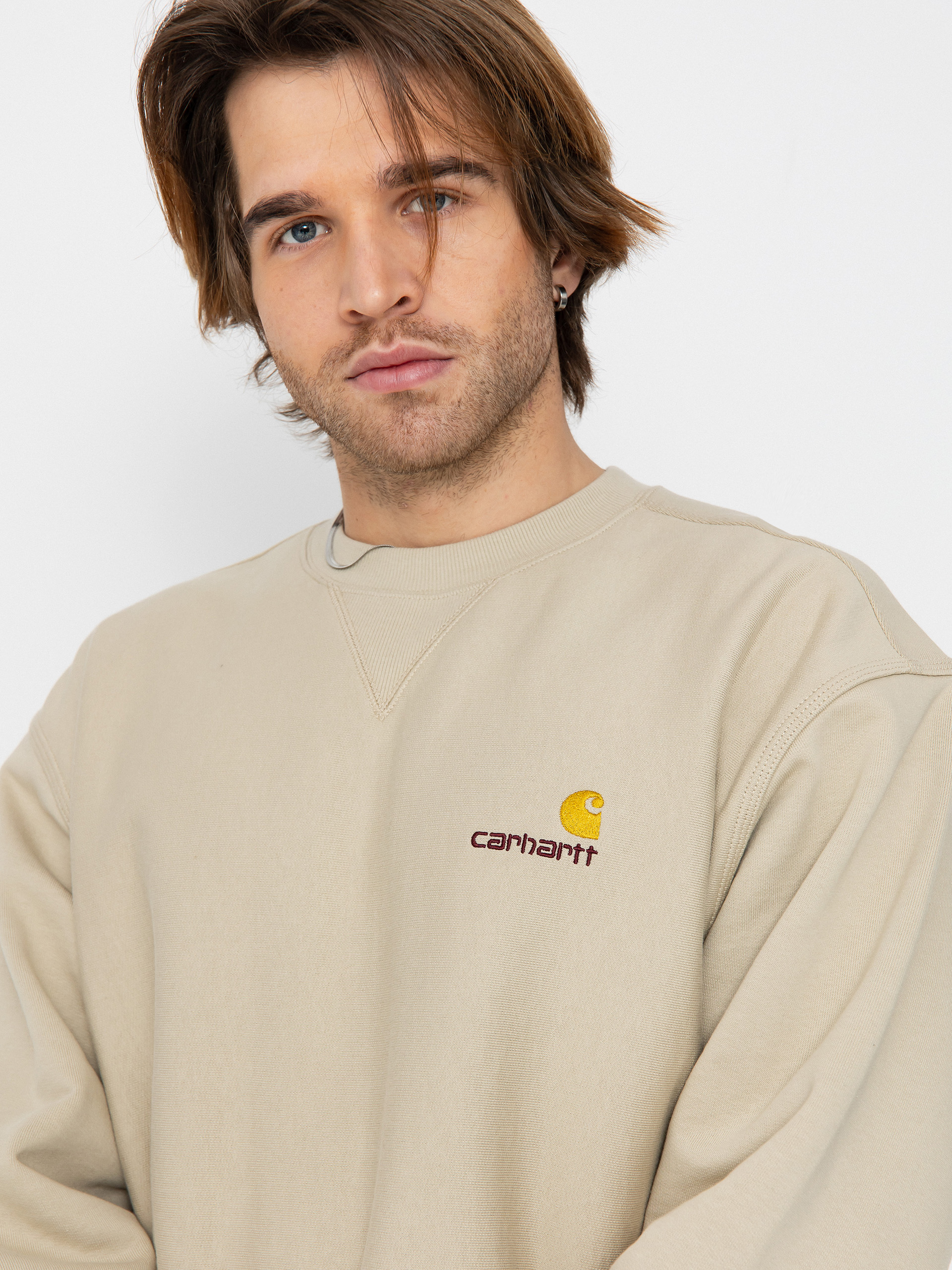 Bluza Carhartt WIP American Script (fleur de sel)