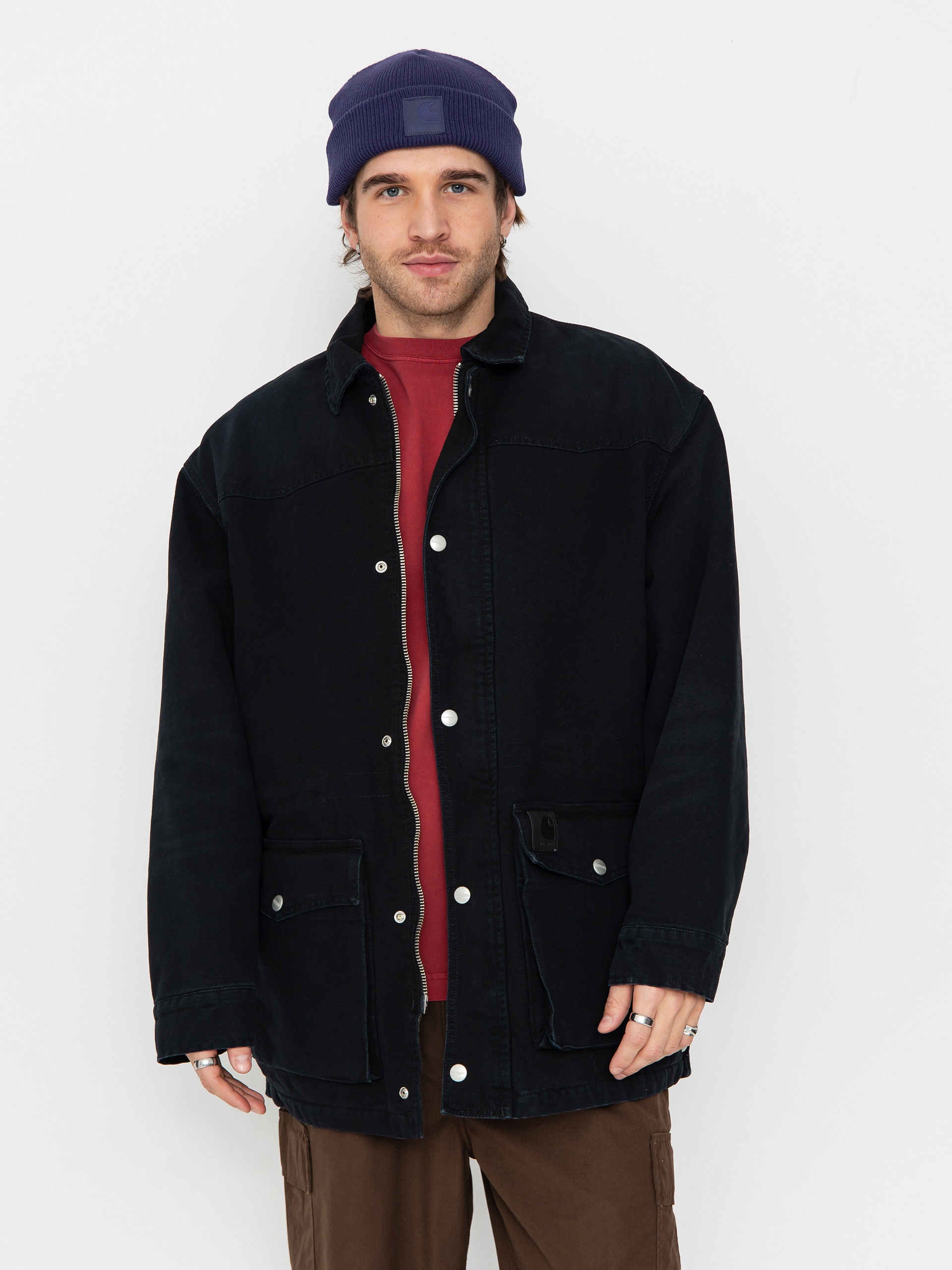 Kurtka Carhartt WIP OG Santa Fe Coat (black/black)