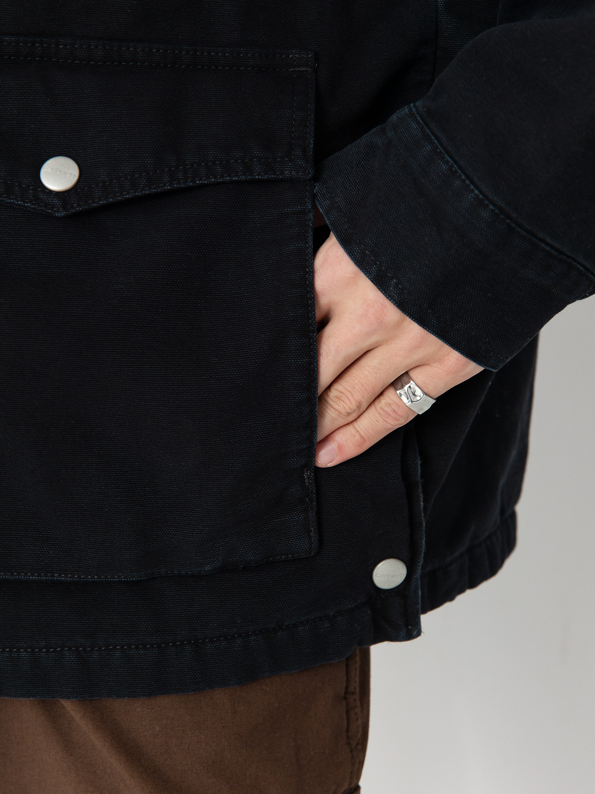 Kurtka Carhartt WIP OG Santa Fe Coat (black/black)