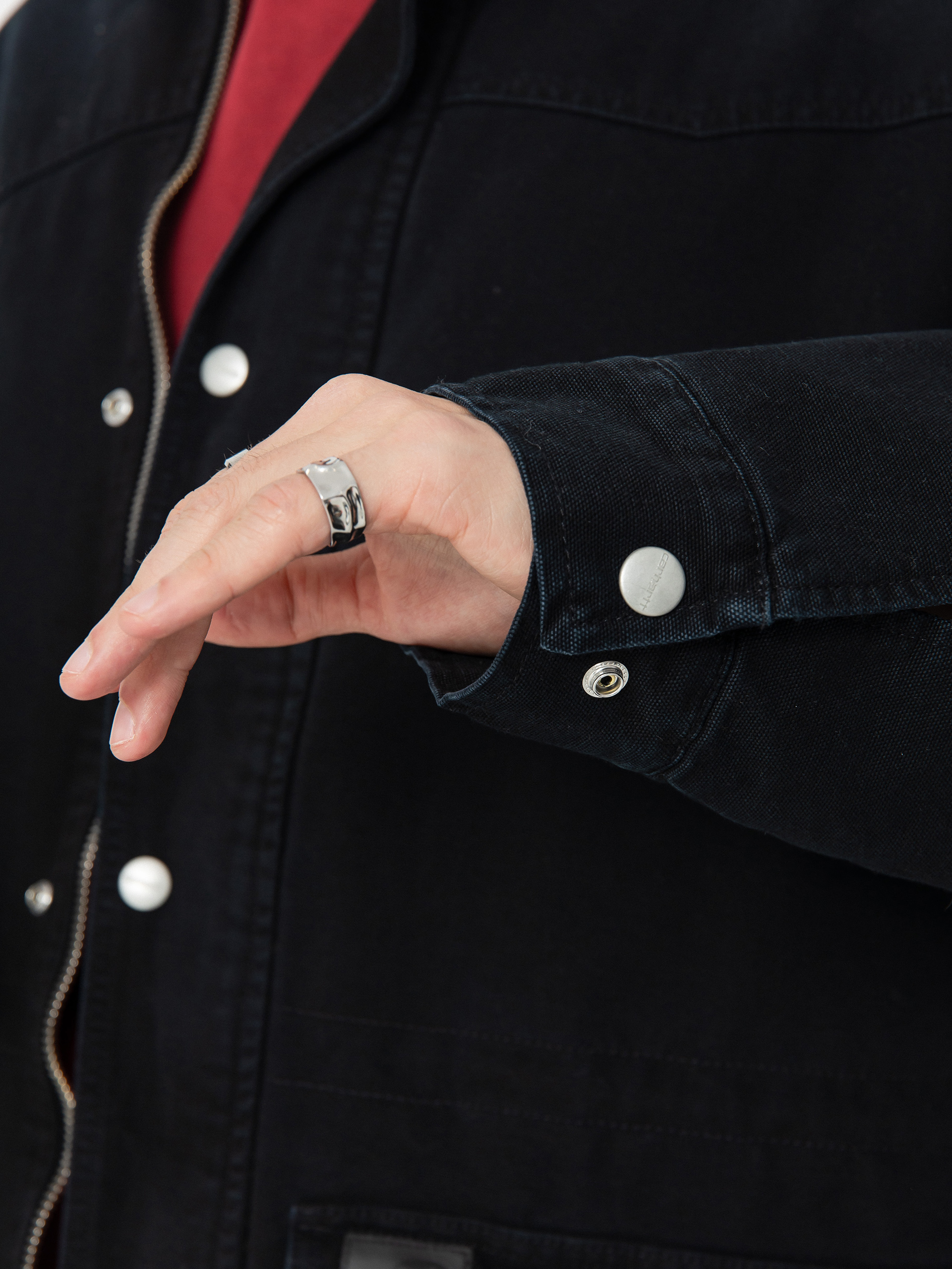 Kurtka Carhartt WIP OG Santa Fe Coat (black/black)