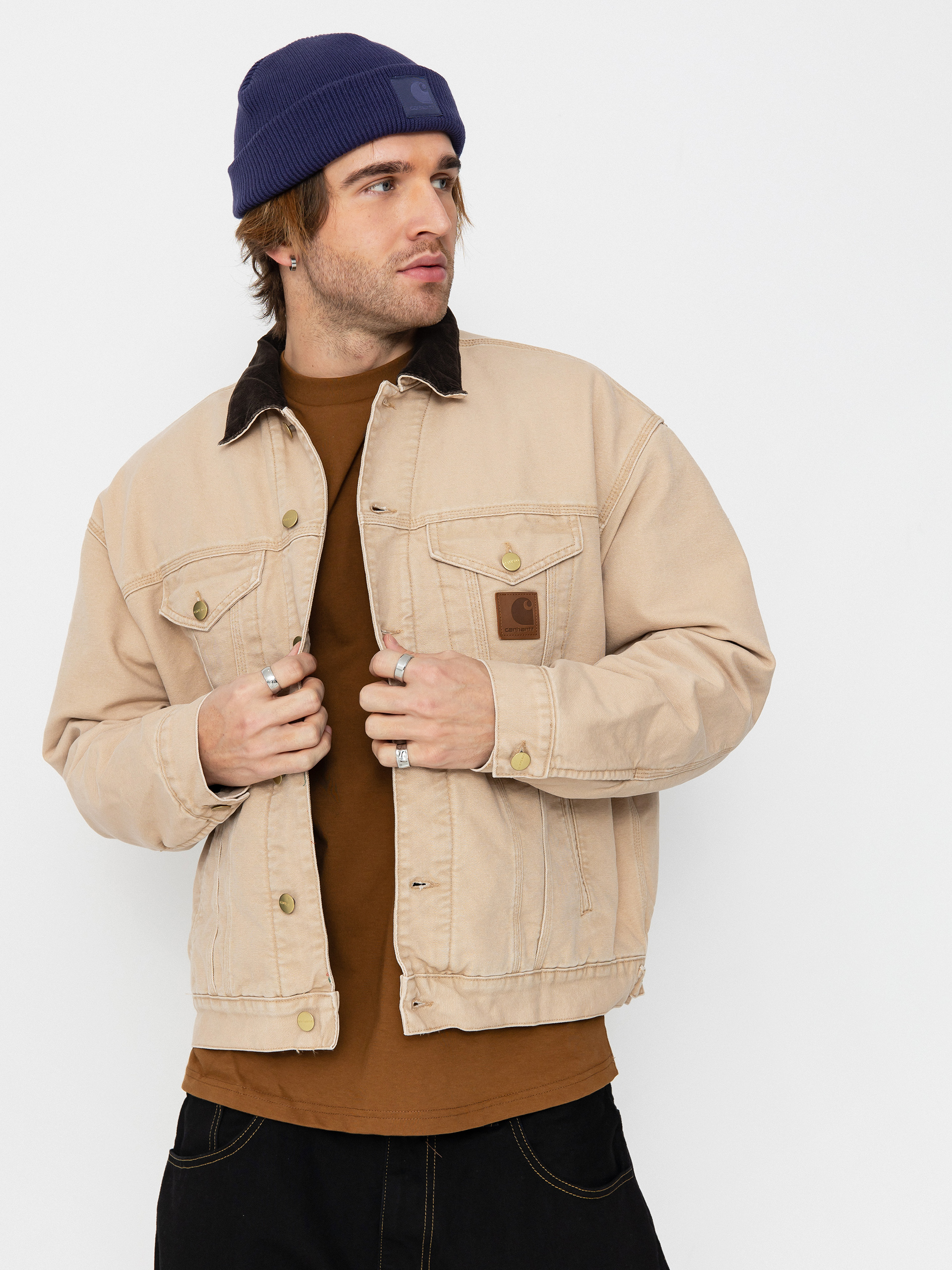 Kurtka Carhartt WIP Clapton - brązowy (hamilton brown/tobacco)