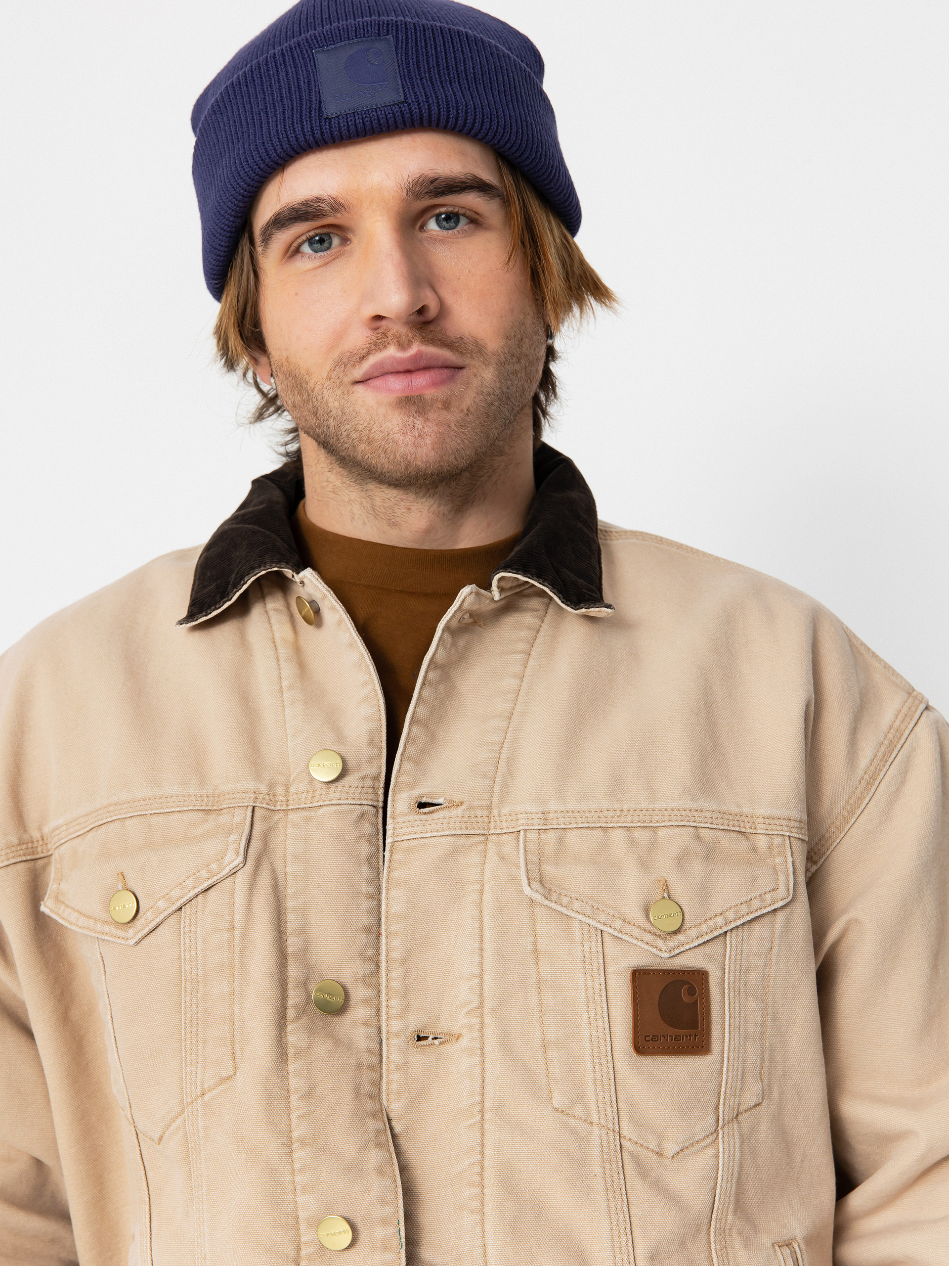 Kurtka Carhartt WIP Dayton Trucker - brązowy, beżowy (dusty h