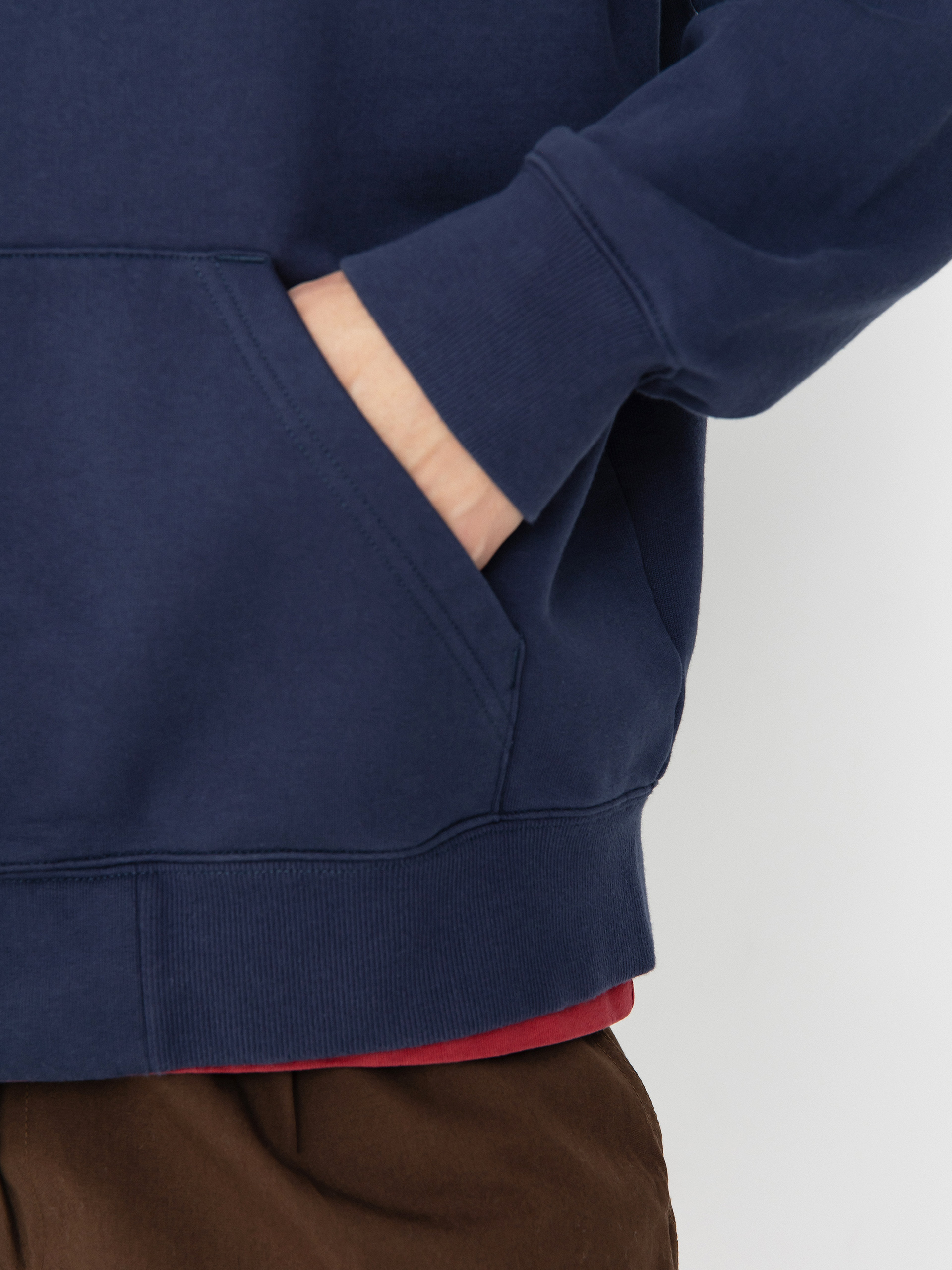 Bluza z kapturem Carhartt WIP Runaway ZHD (blue/vermillion)