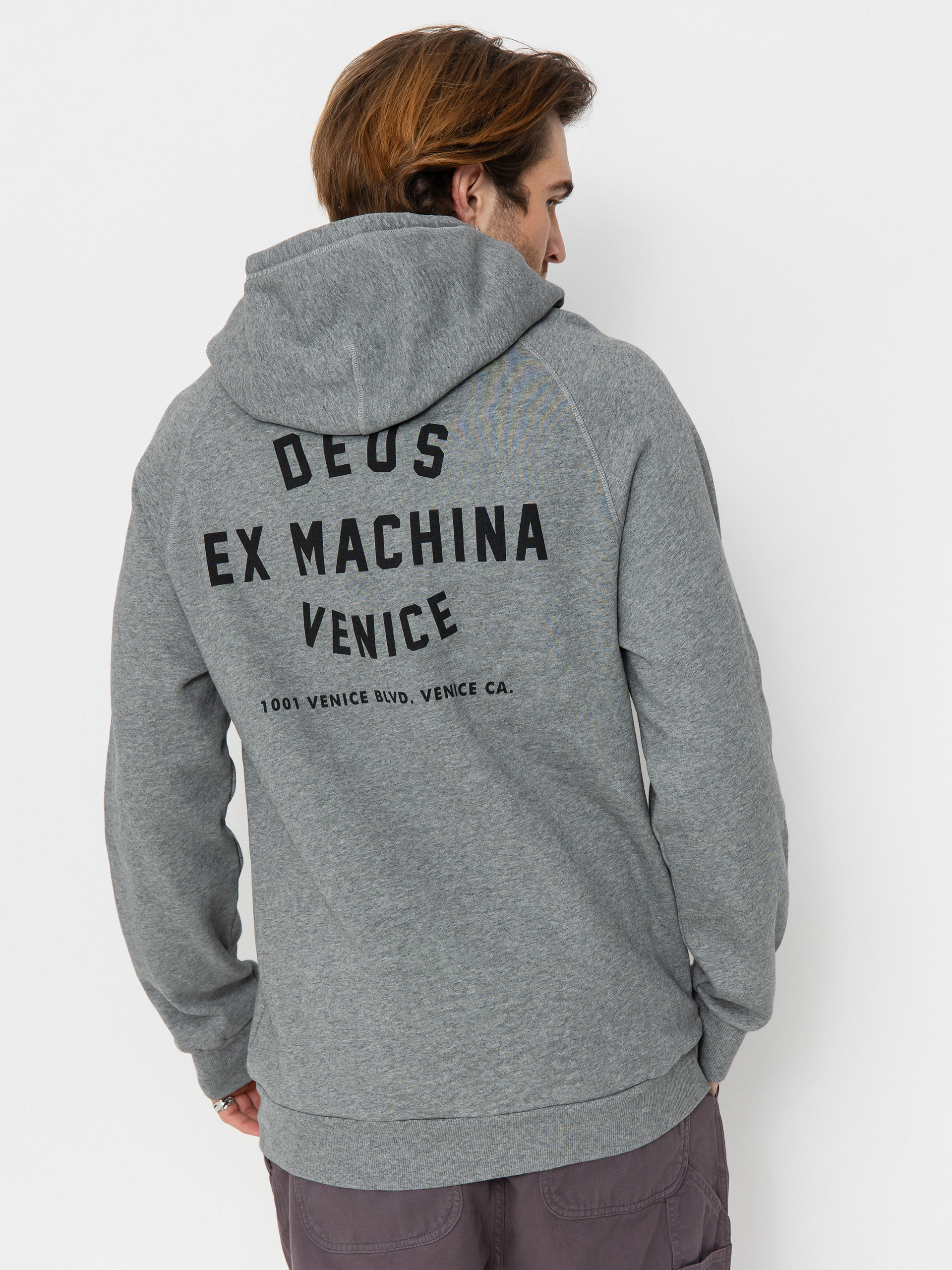 Bluza z kapturem Deus Ex Machina Venice Address HD (grey marle)