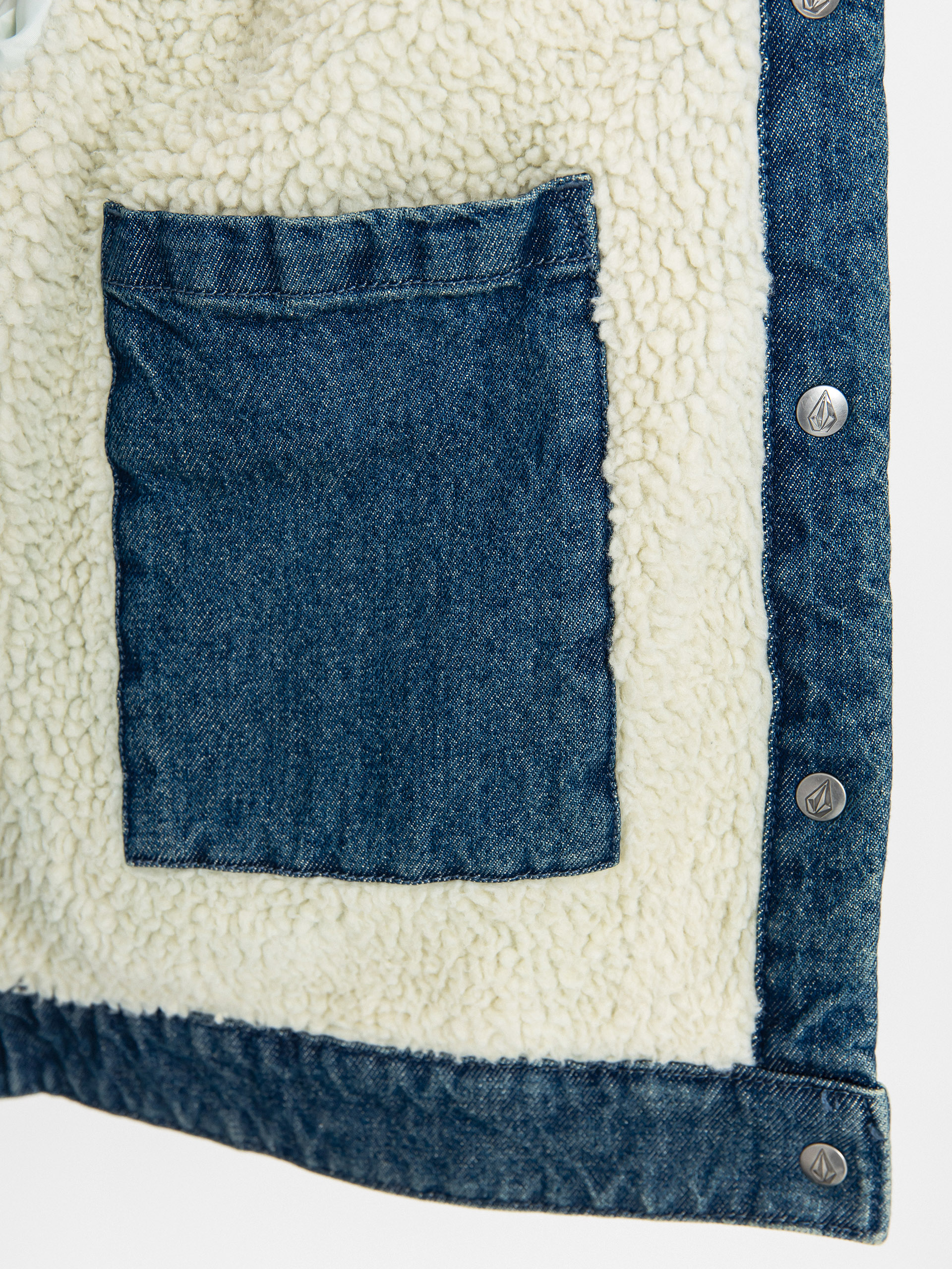 Kurtka Volcom Fa Keutchi Denim Wmn (vmi-vintage marbled indigo)