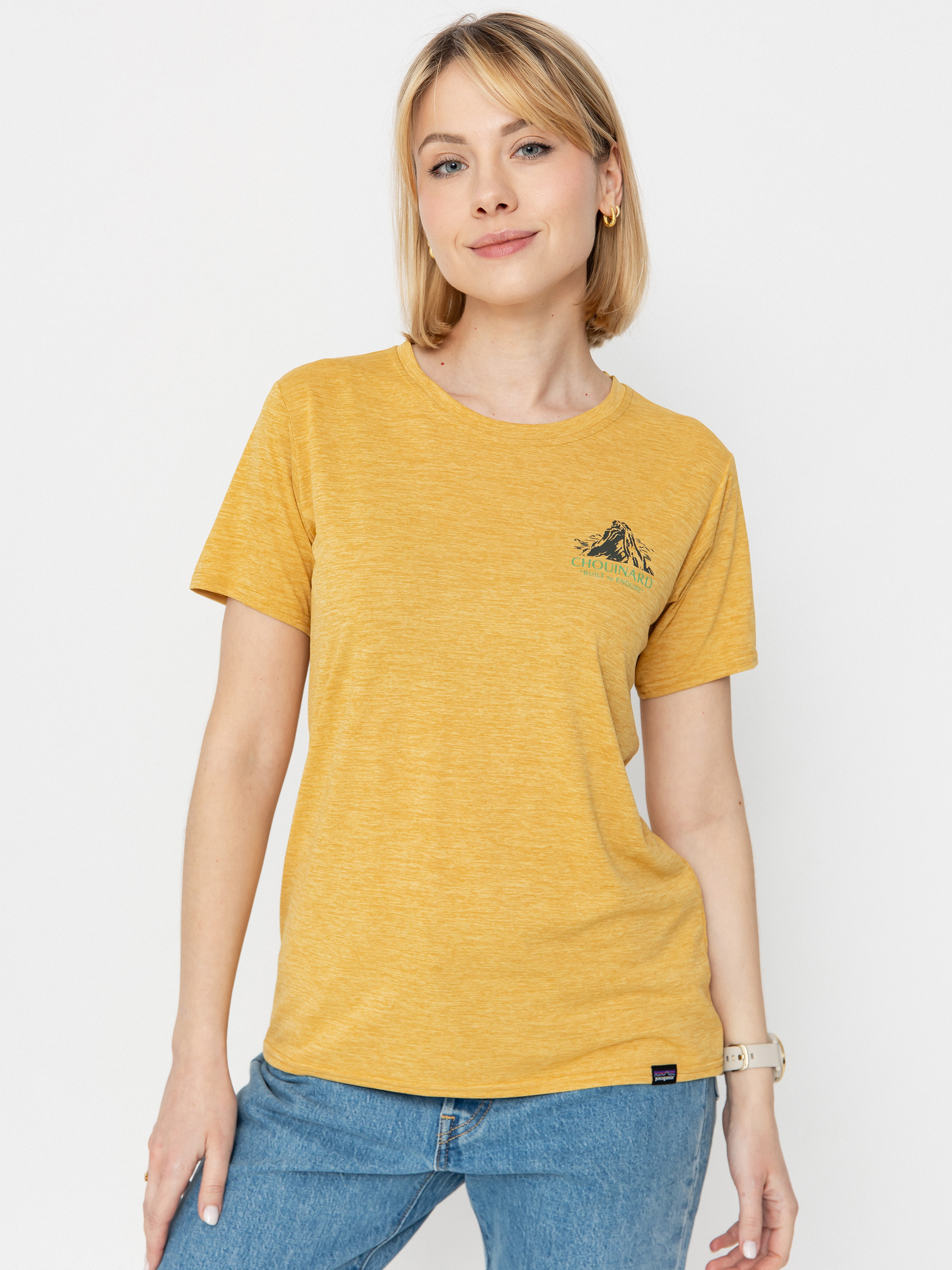 T-shirt Patagonia Cap Cool Daily Graphic Lands Wmn (chouinard crest beeswax tan x dye)