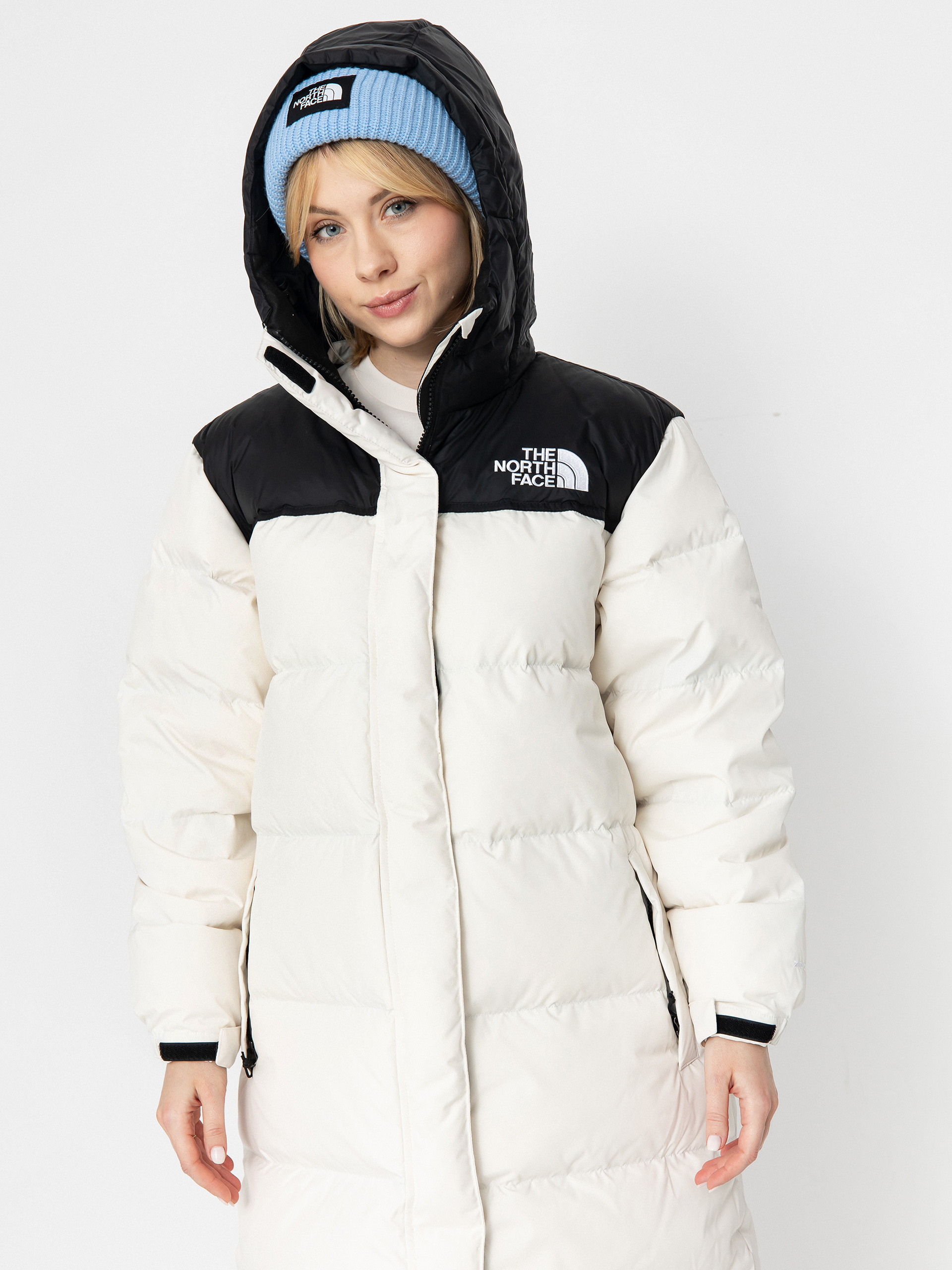 Kurtka The North Face Nuptse Parka Wmn (white dune/tnf black)