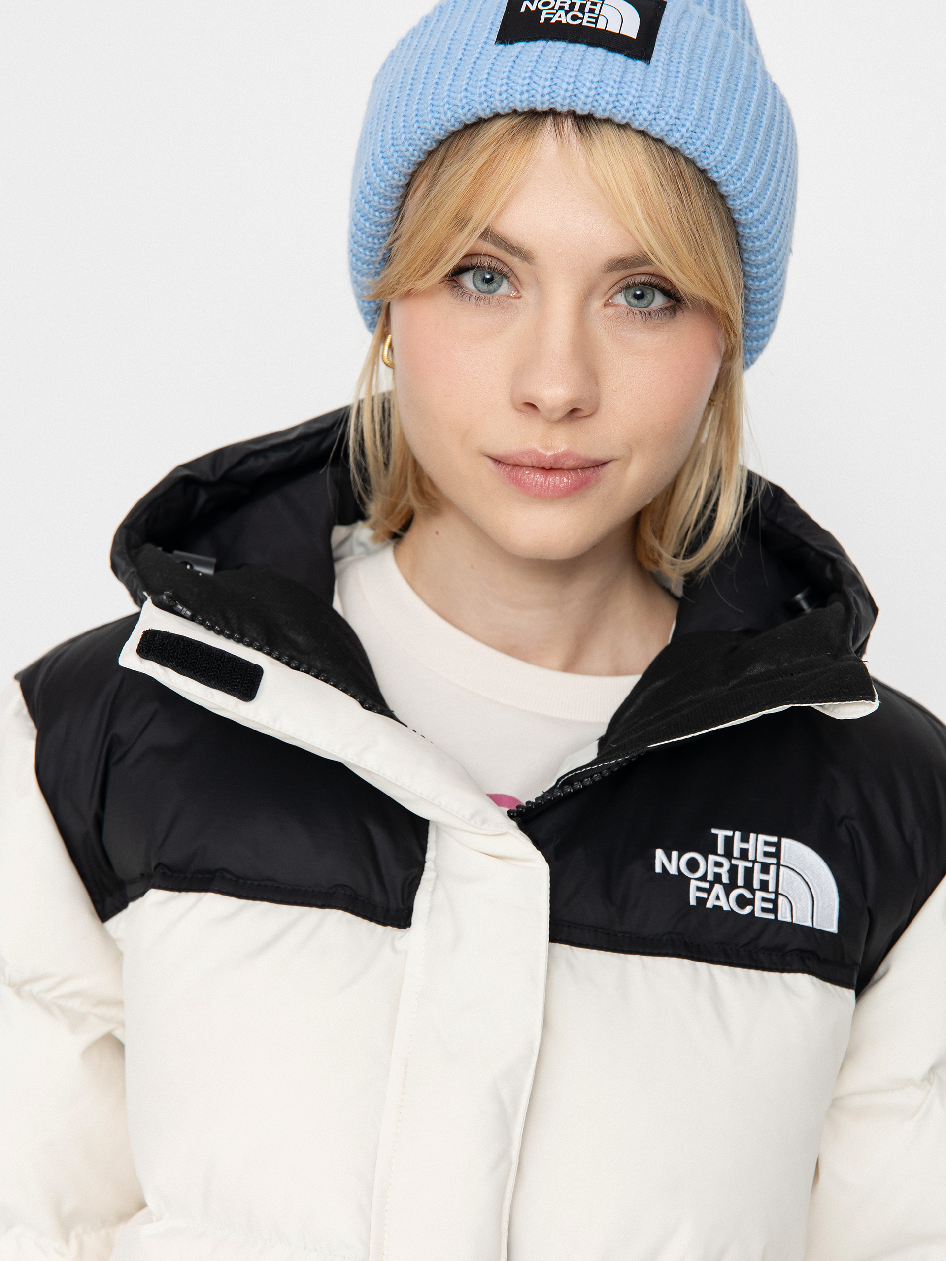 Kurtka The North Face Nuptse Parka Wmn (white dune/tnf black)