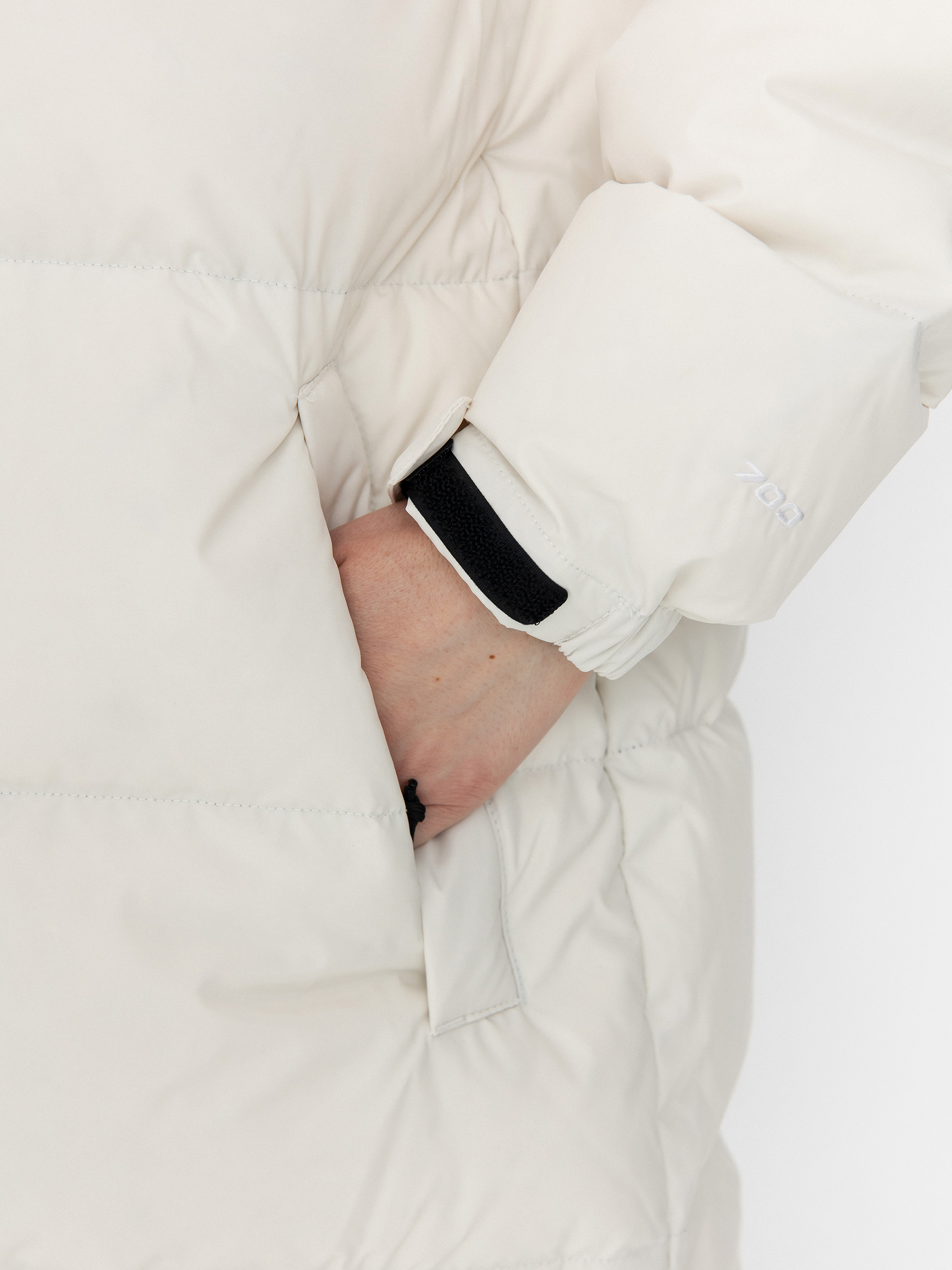 Kurtka The North Face Nuptse Parka Wmn (white dune/tnf black)