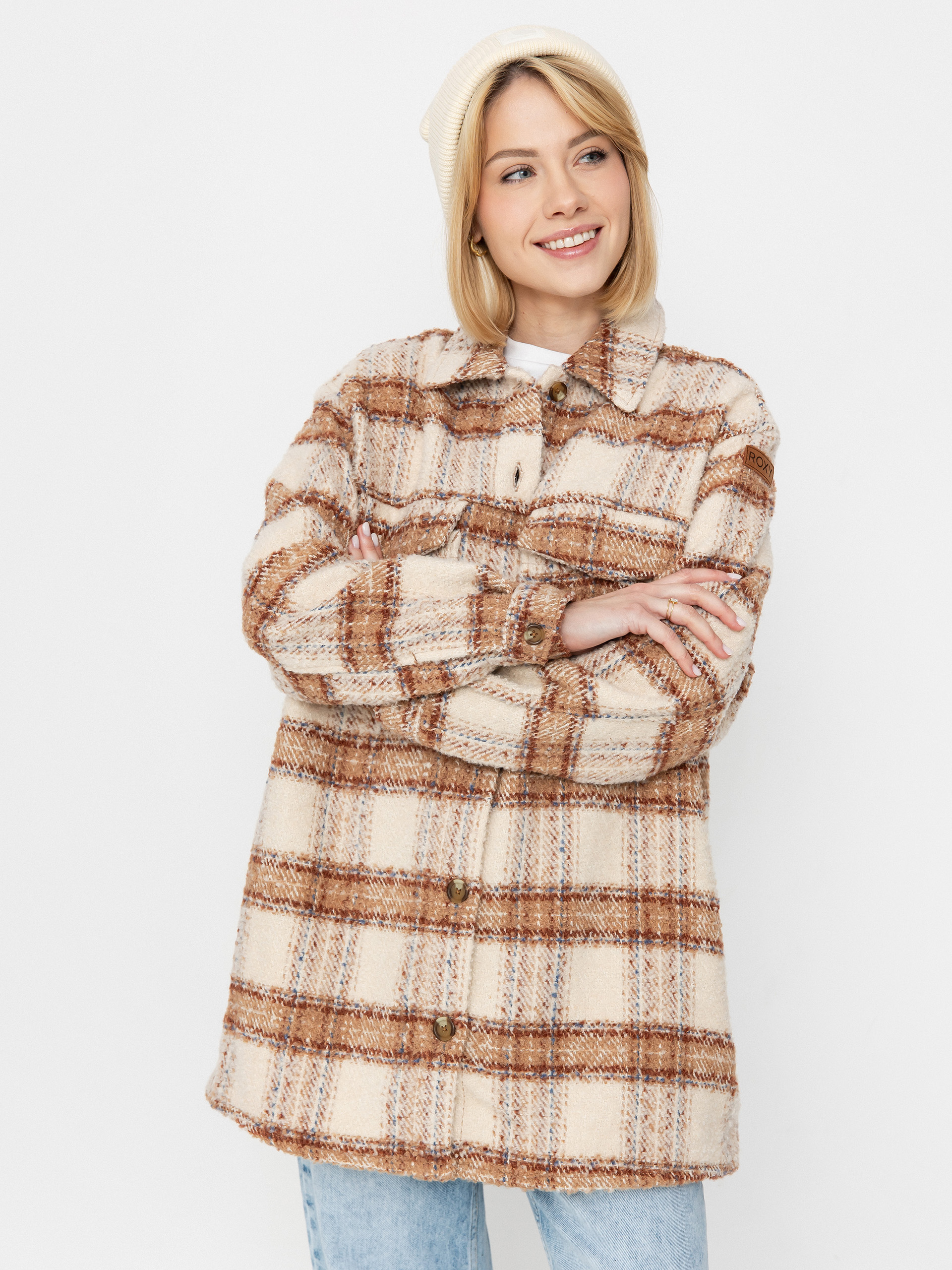 Koszula Roxy Check The Swel III Wmn (parchement paradise)