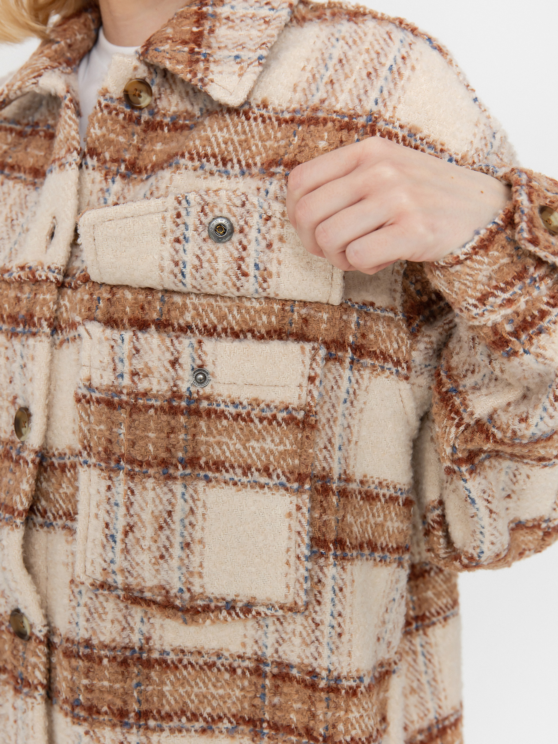 Koszula Roxy Check The Swel III Wmn (parchement paradise)