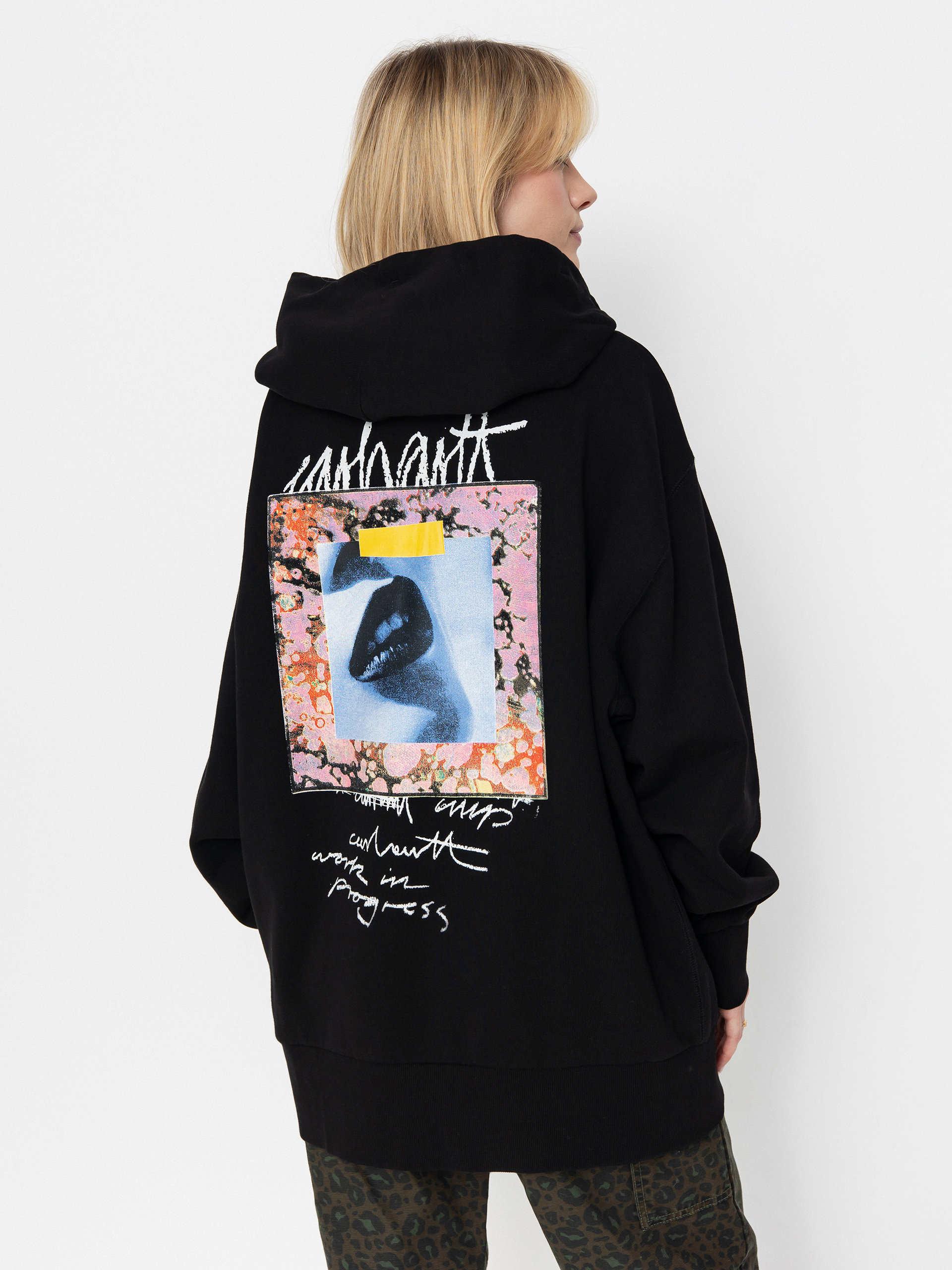 Bluza z kapturem Carhartt WIP Lips HD Wmn (black)