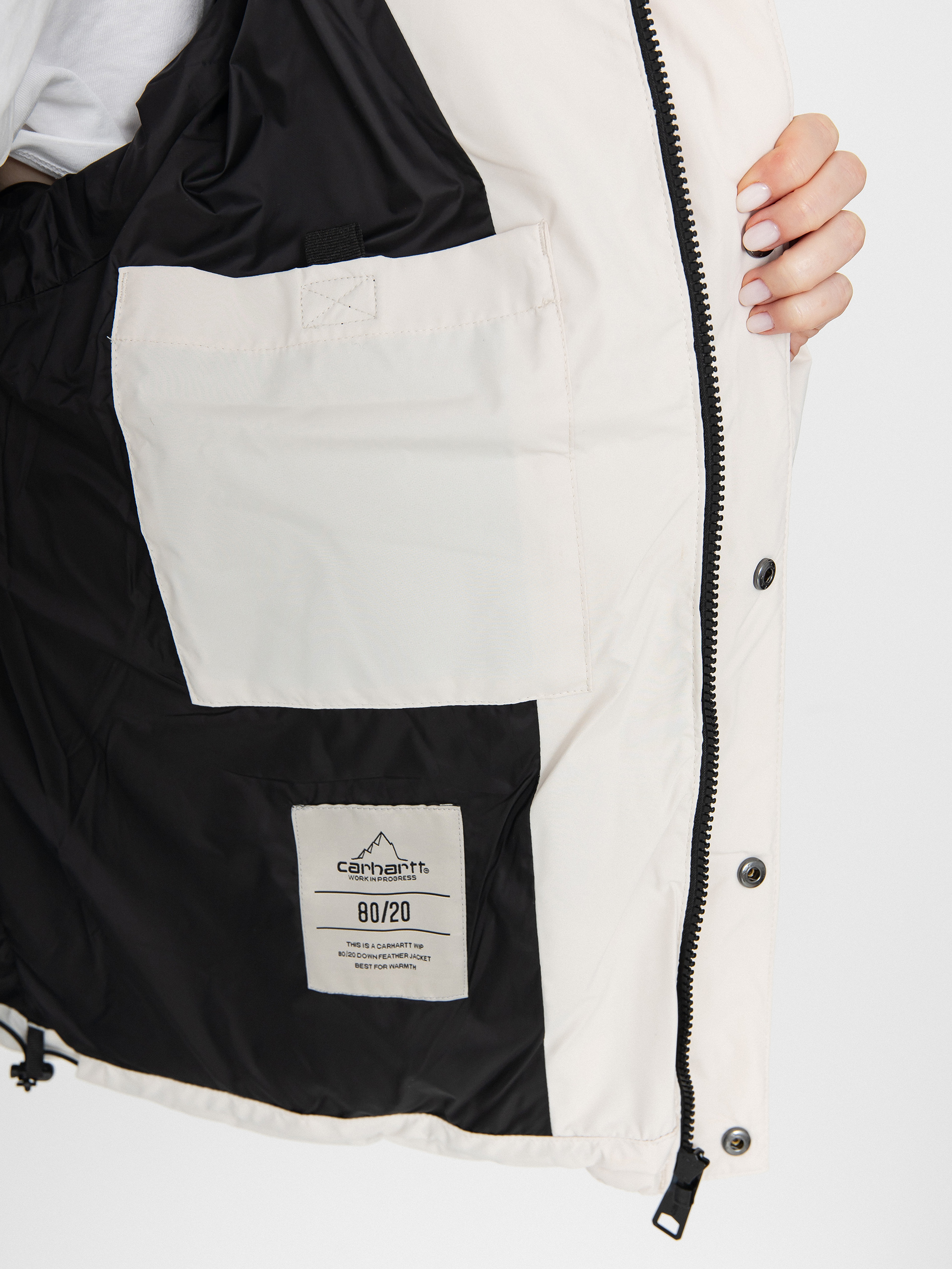 Kurtka Carhartt WIP Yanie Wmn (moonbeam/black)