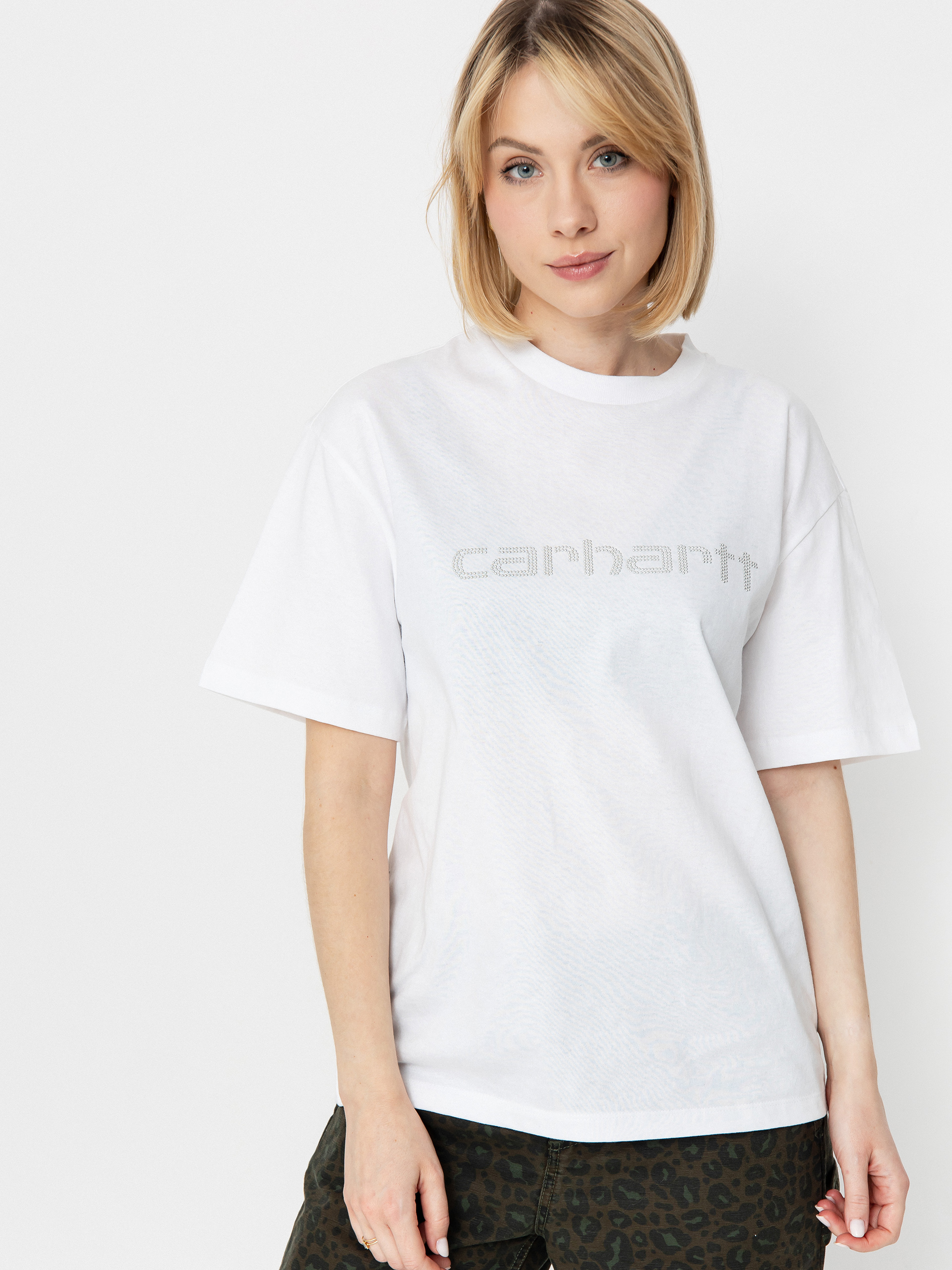 T-shirt Carhartt WIP Rivet Script Wmn (white/silver)