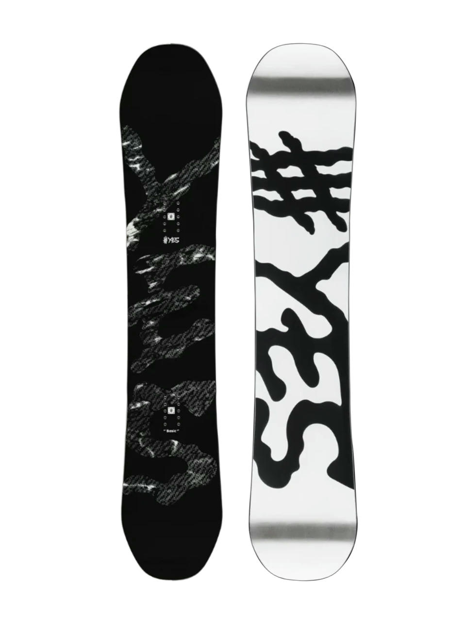 Męska Deska snowboardowa Yes Basic (white/black)