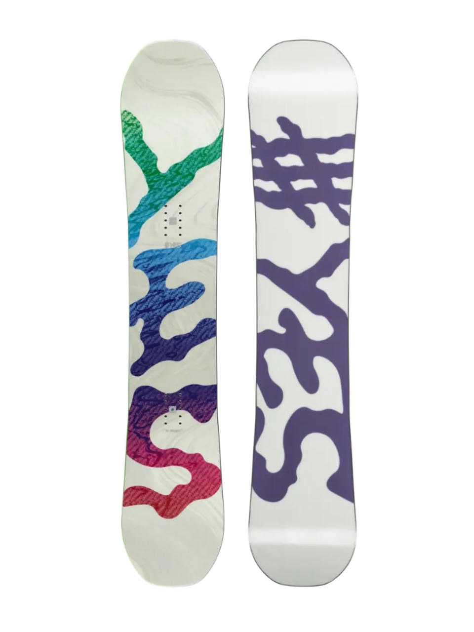 Damska Deska snowboardowa Yes Basic (white/purple)