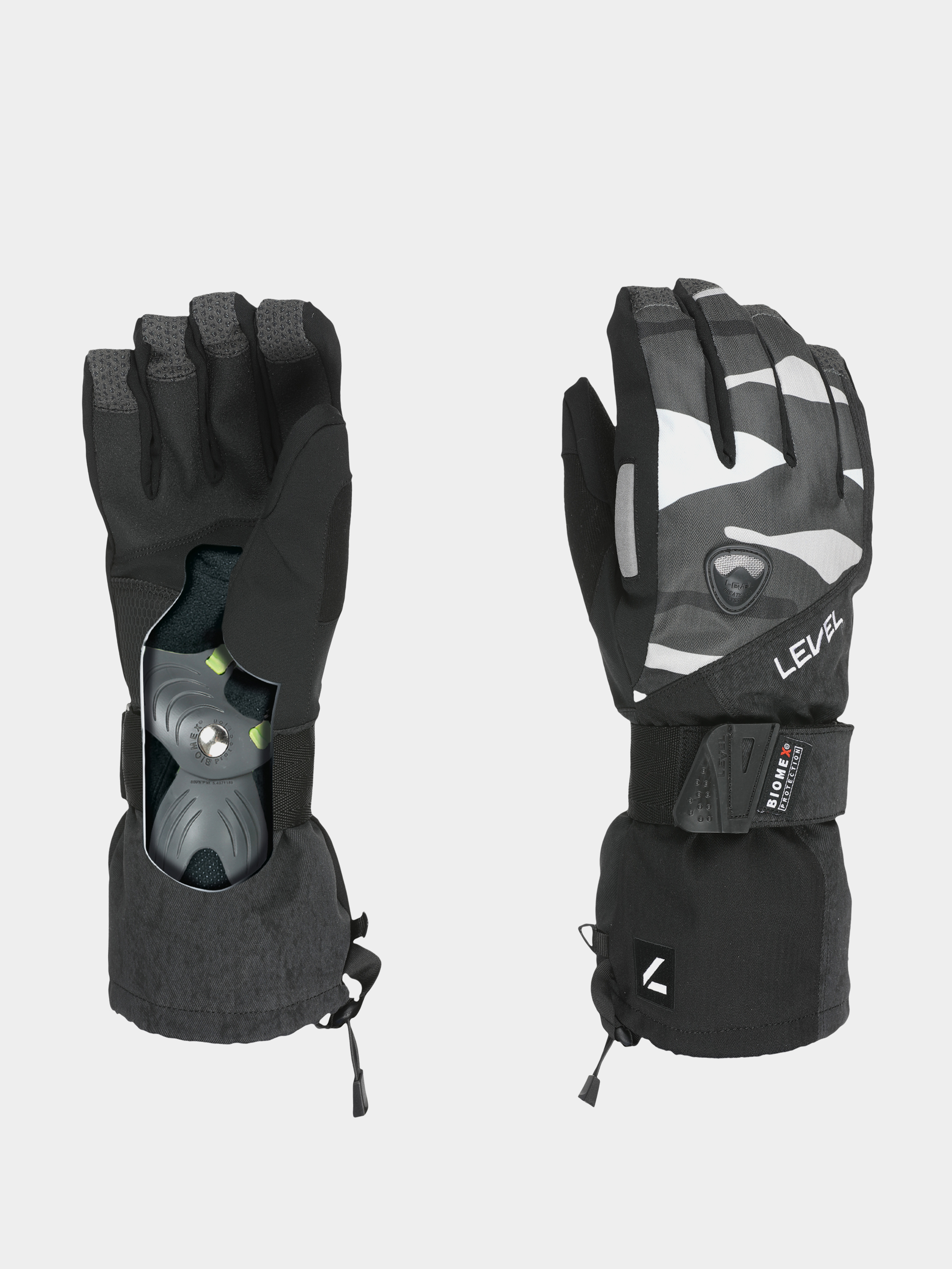 Ru0119kawice Level Fly (white antracite)