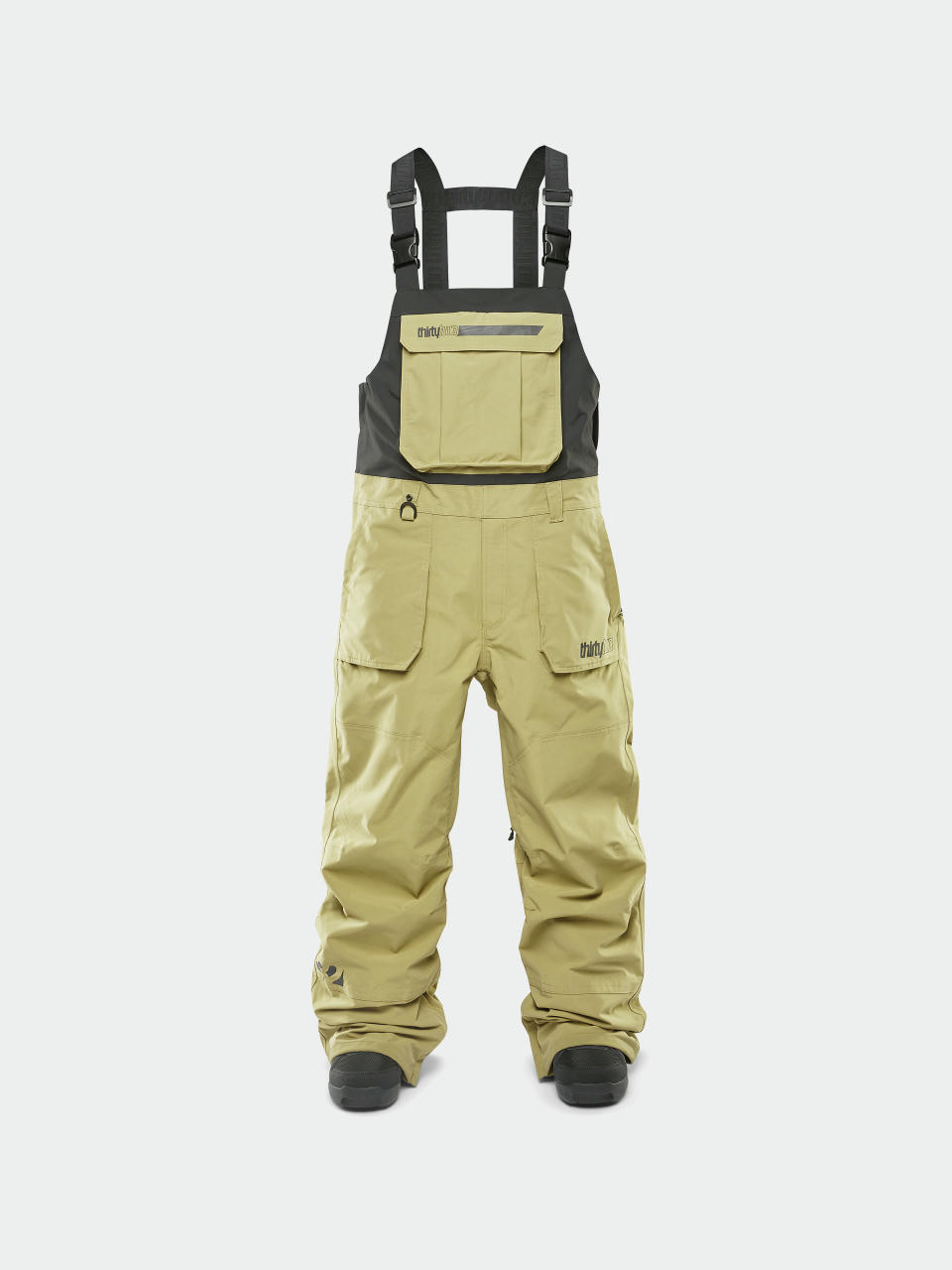 Męskie Spodnie snowboardowe ThirtyTwo Basement Bib (khaki)