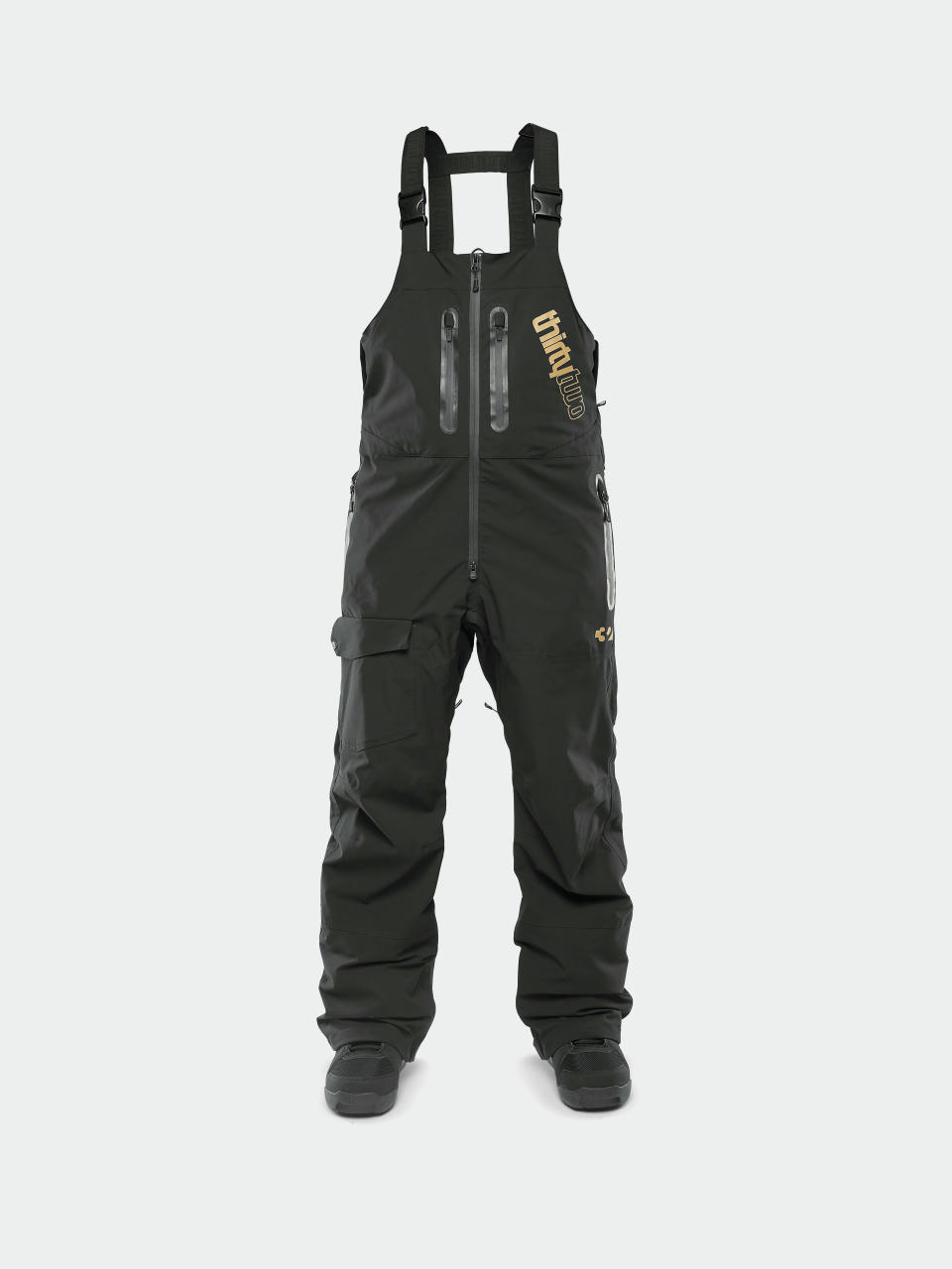 Męskie Spodnie snowboardowe ThirtyTwo Deep Creek Bib (black)